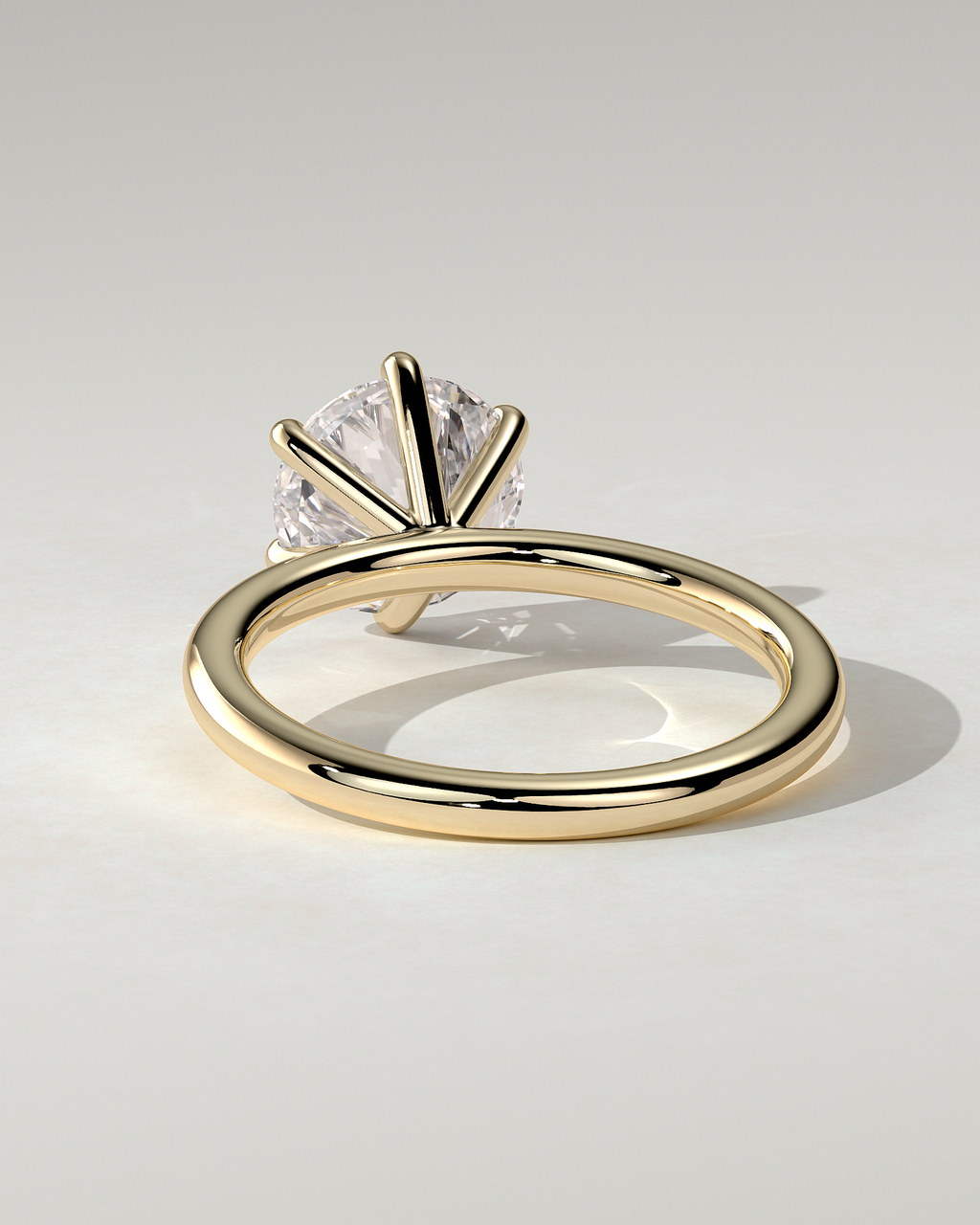 Louise Solitaire Round Ring