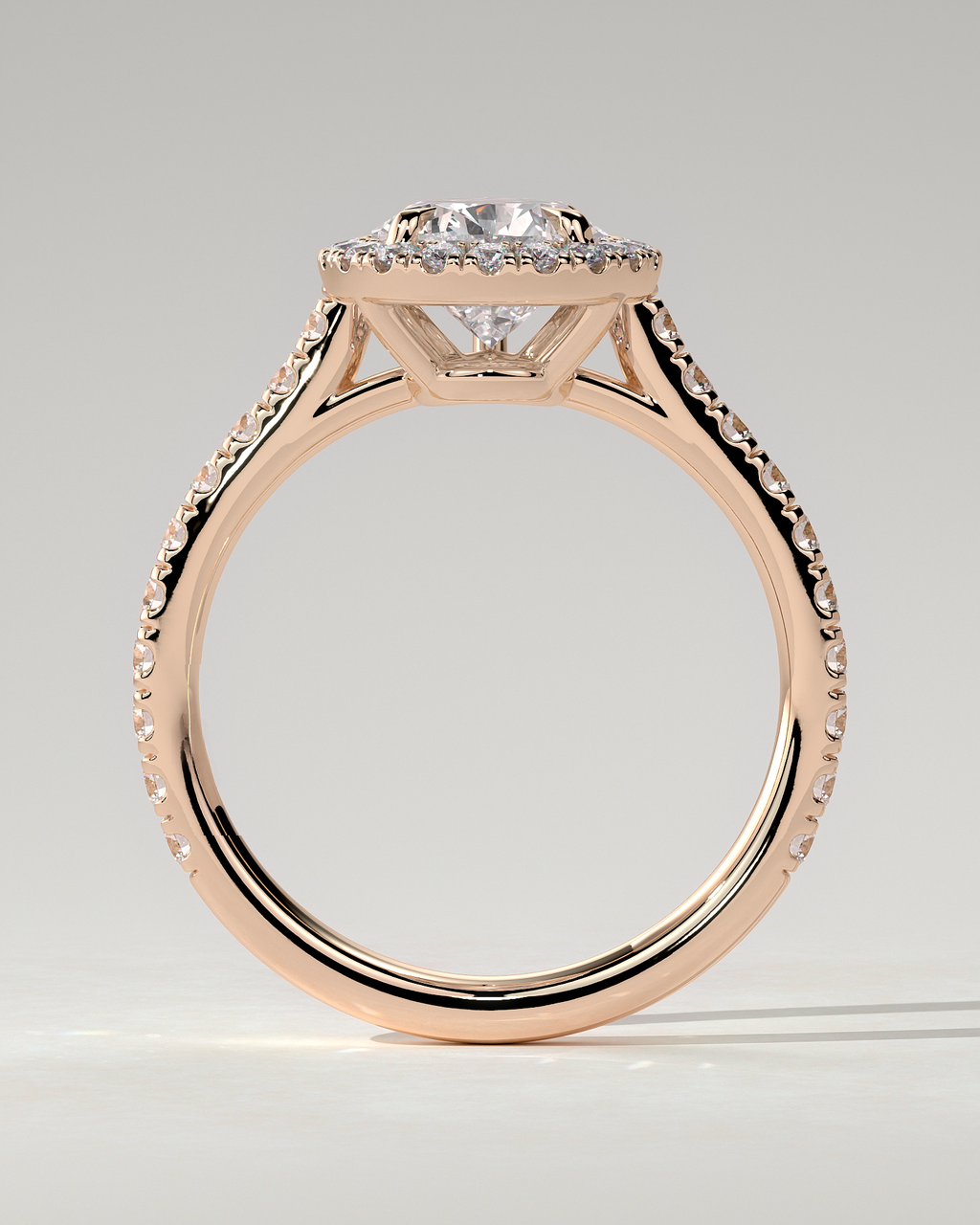 Madeline Halo Pear Ring