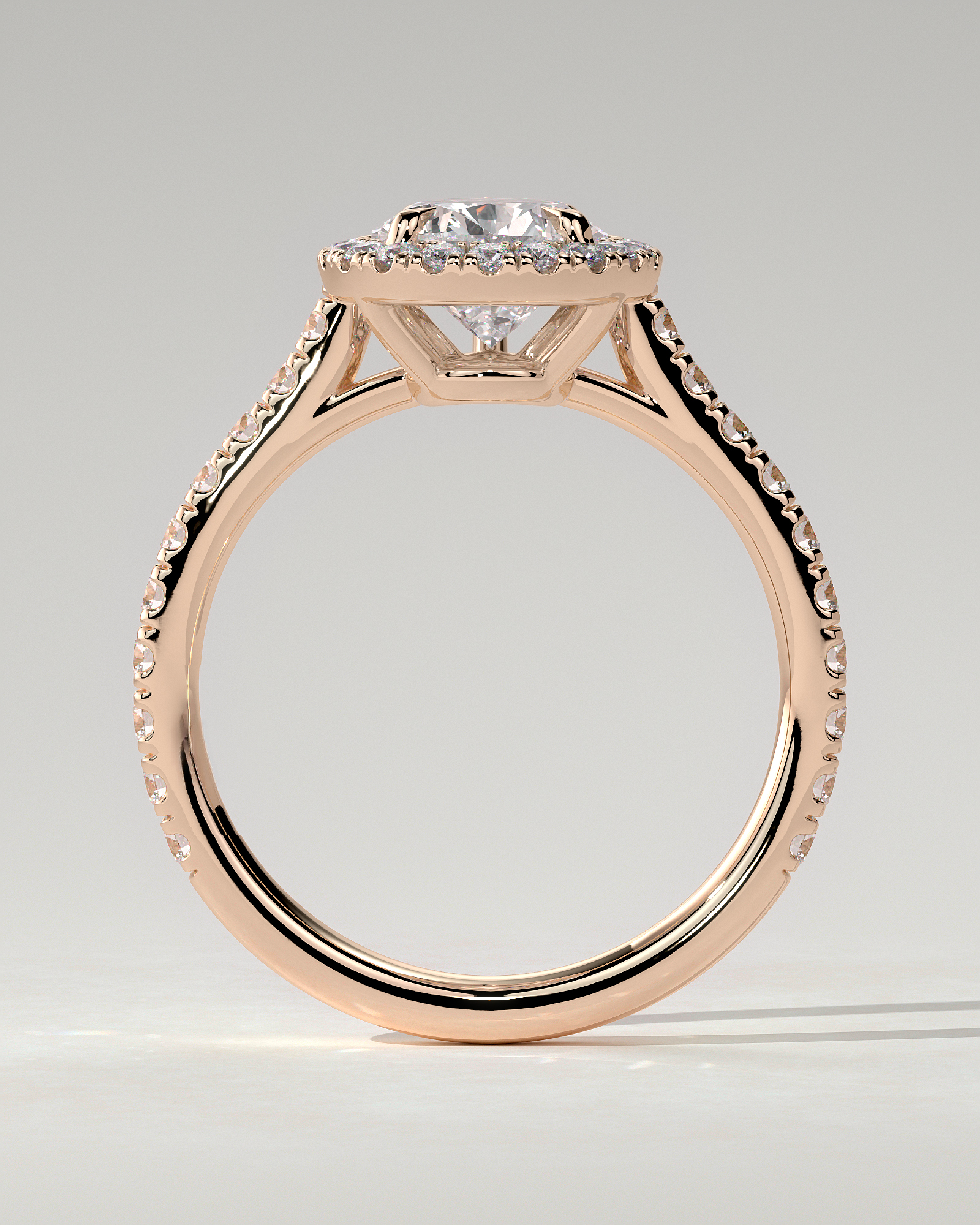 Madeline Halo Pear Ring