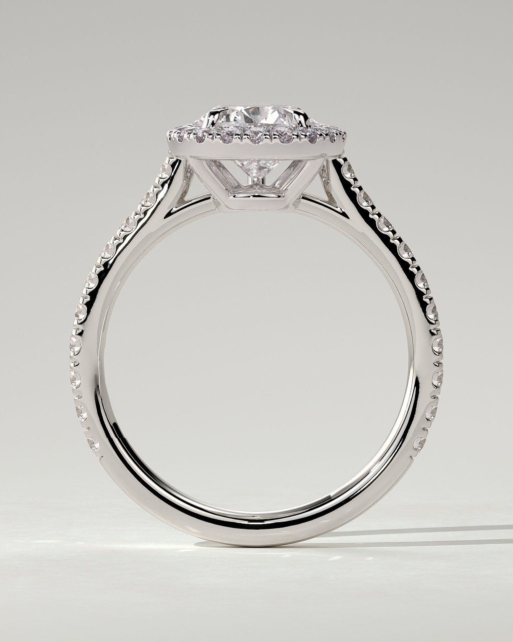 Madeline Halo Pear Ring