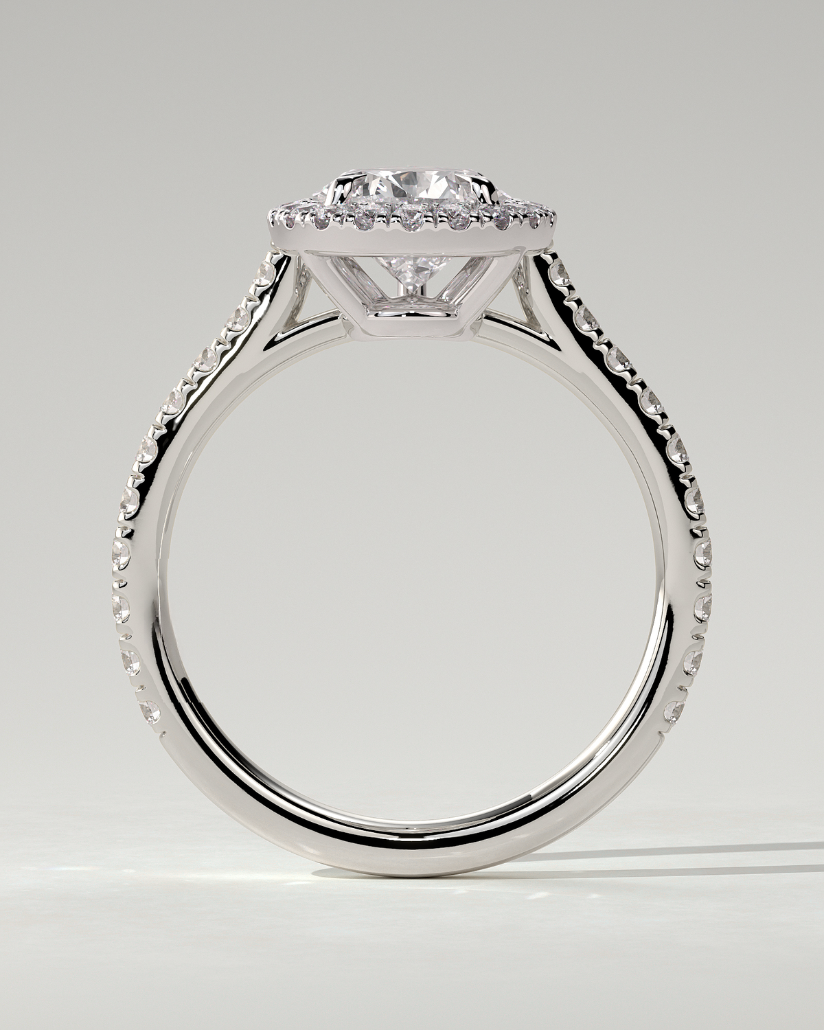Madeline Halo Pear Ring