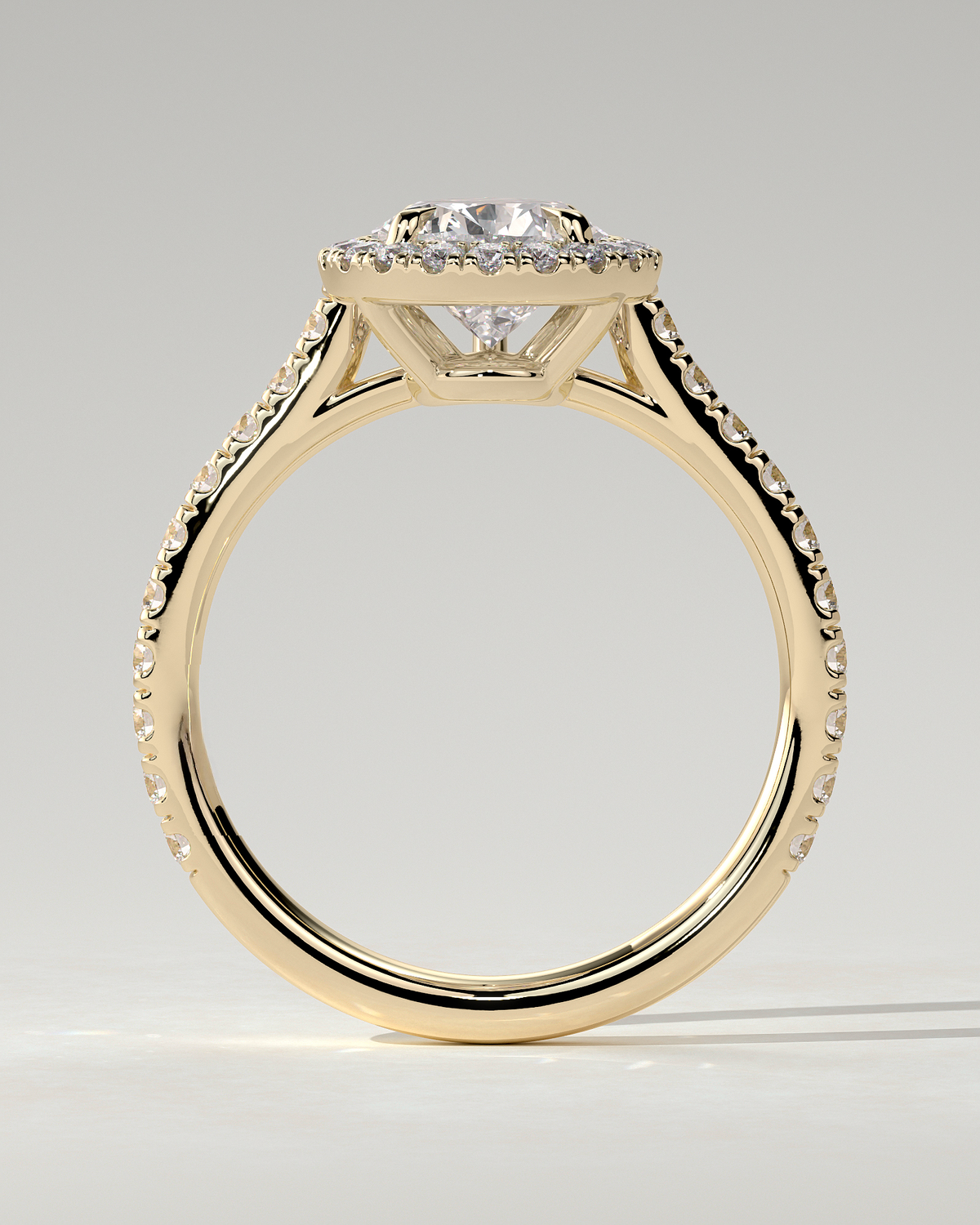 Madeline Halo Pear Ring