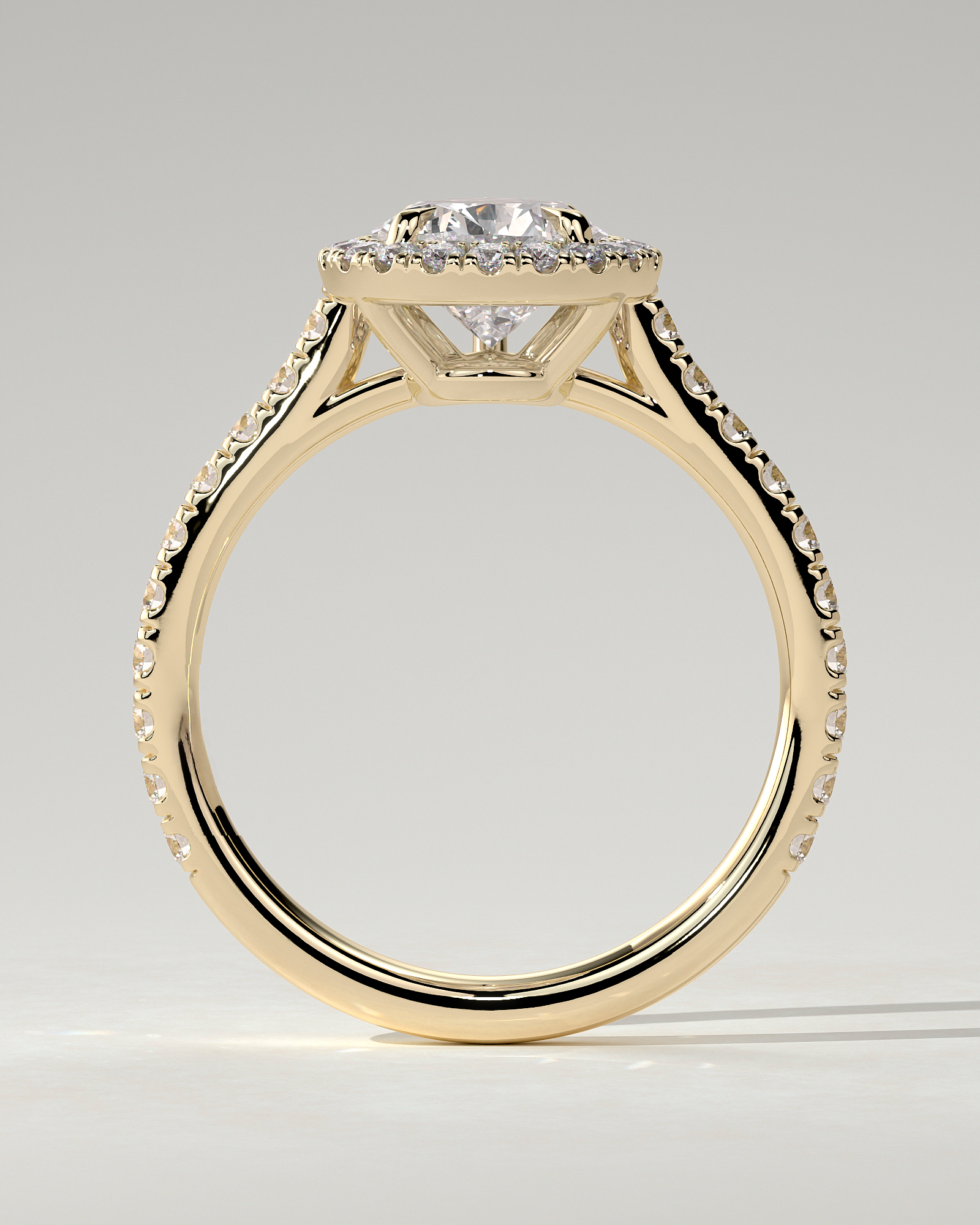 Madeline Halo Pear Ring