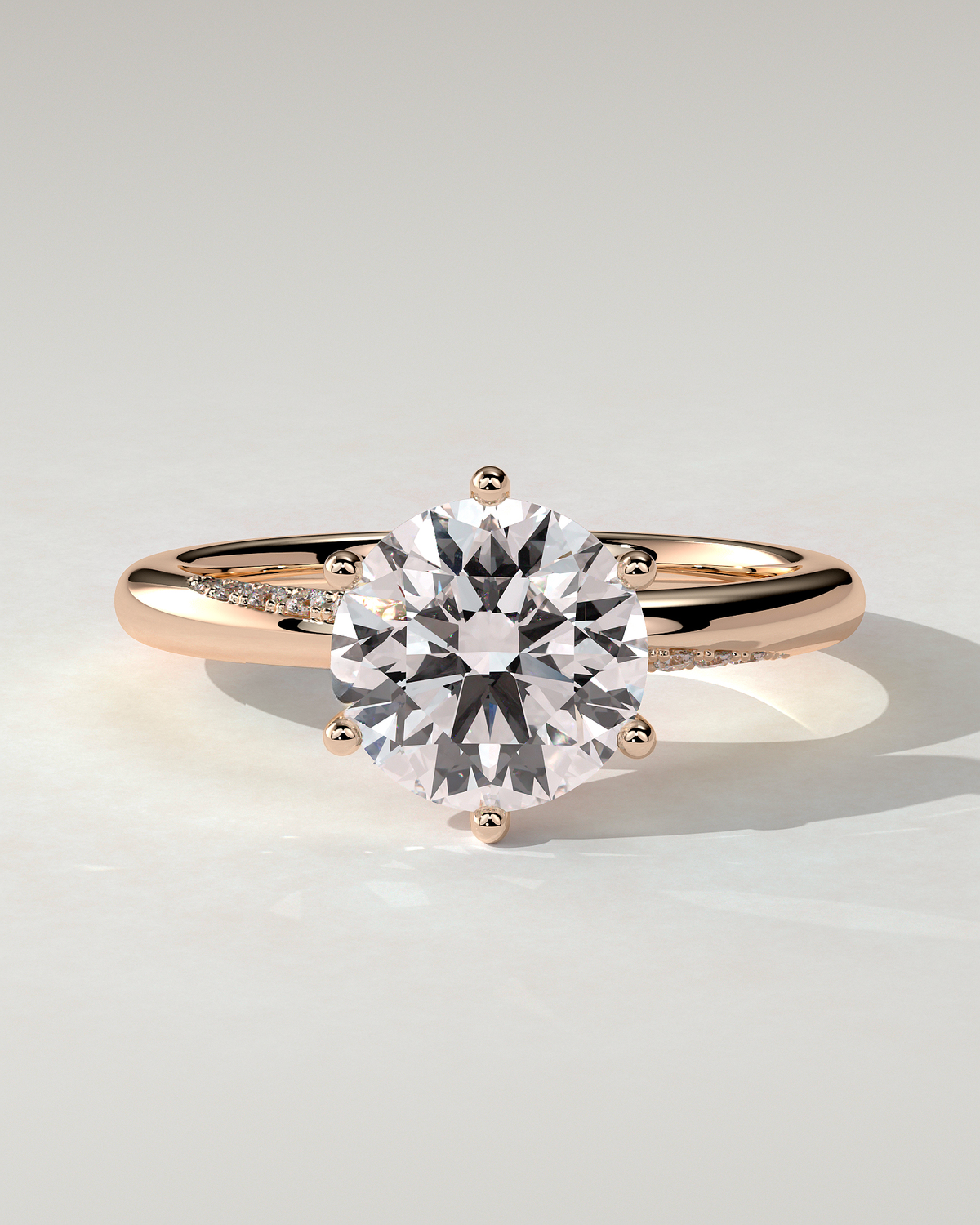 Mahlia Solitaire Round Ring