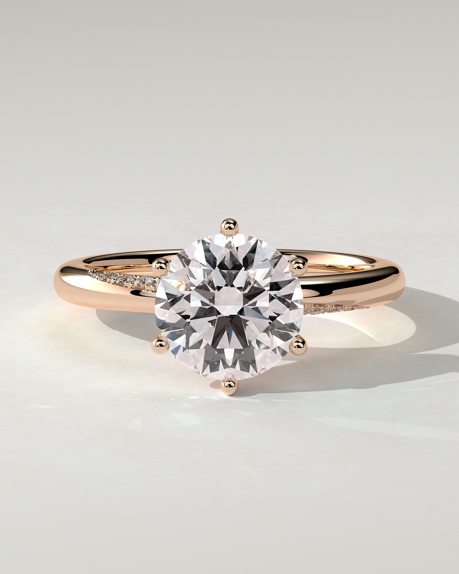 Mahlia Solitaire Round Ring