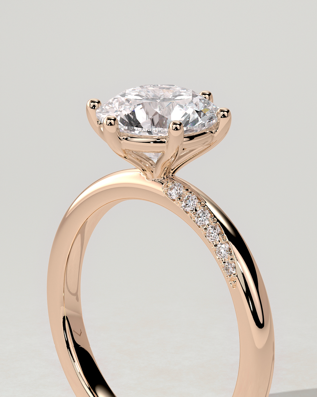 Mahlia Solitaire Round Ring