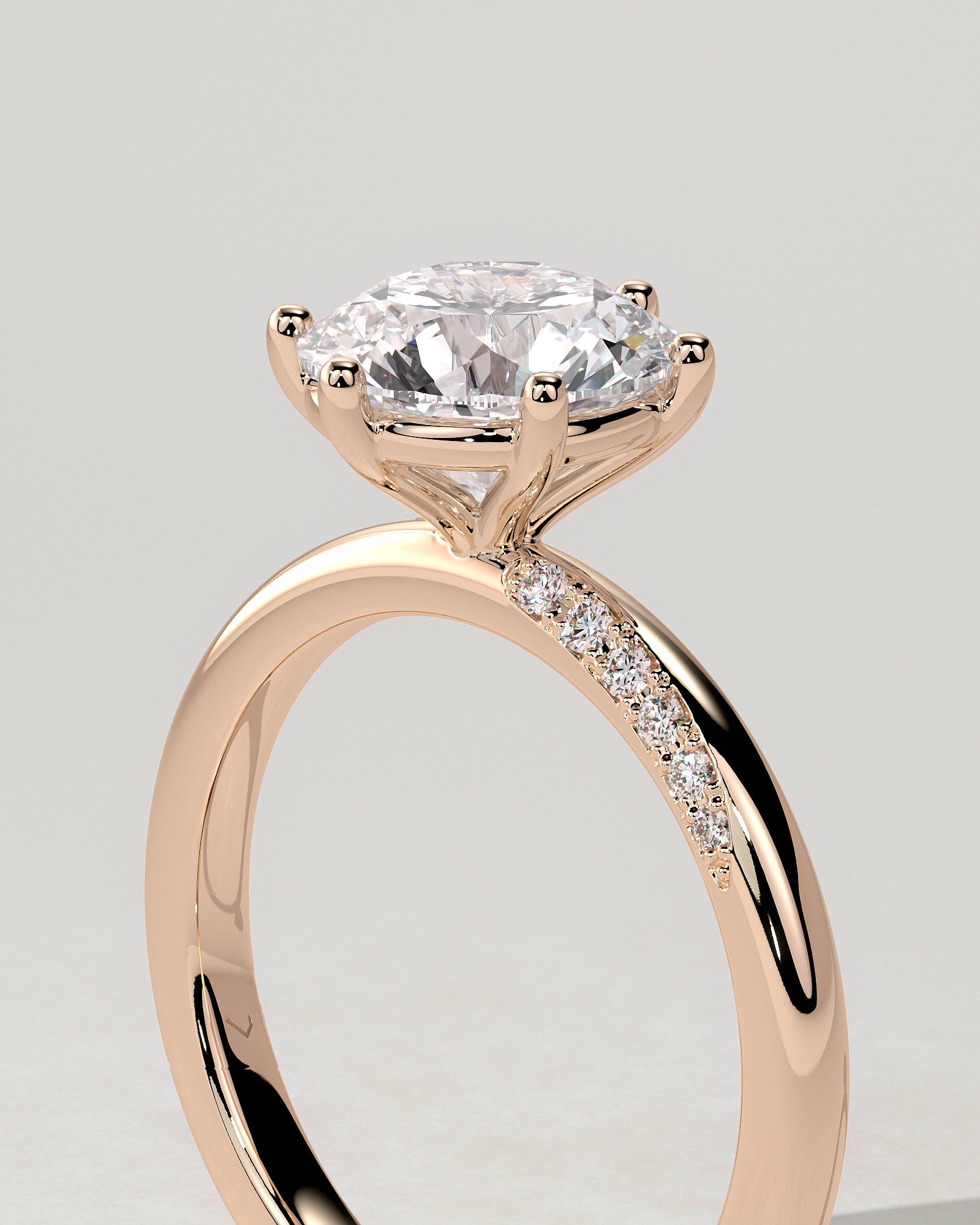 Mahlia Solitaire Round Ring