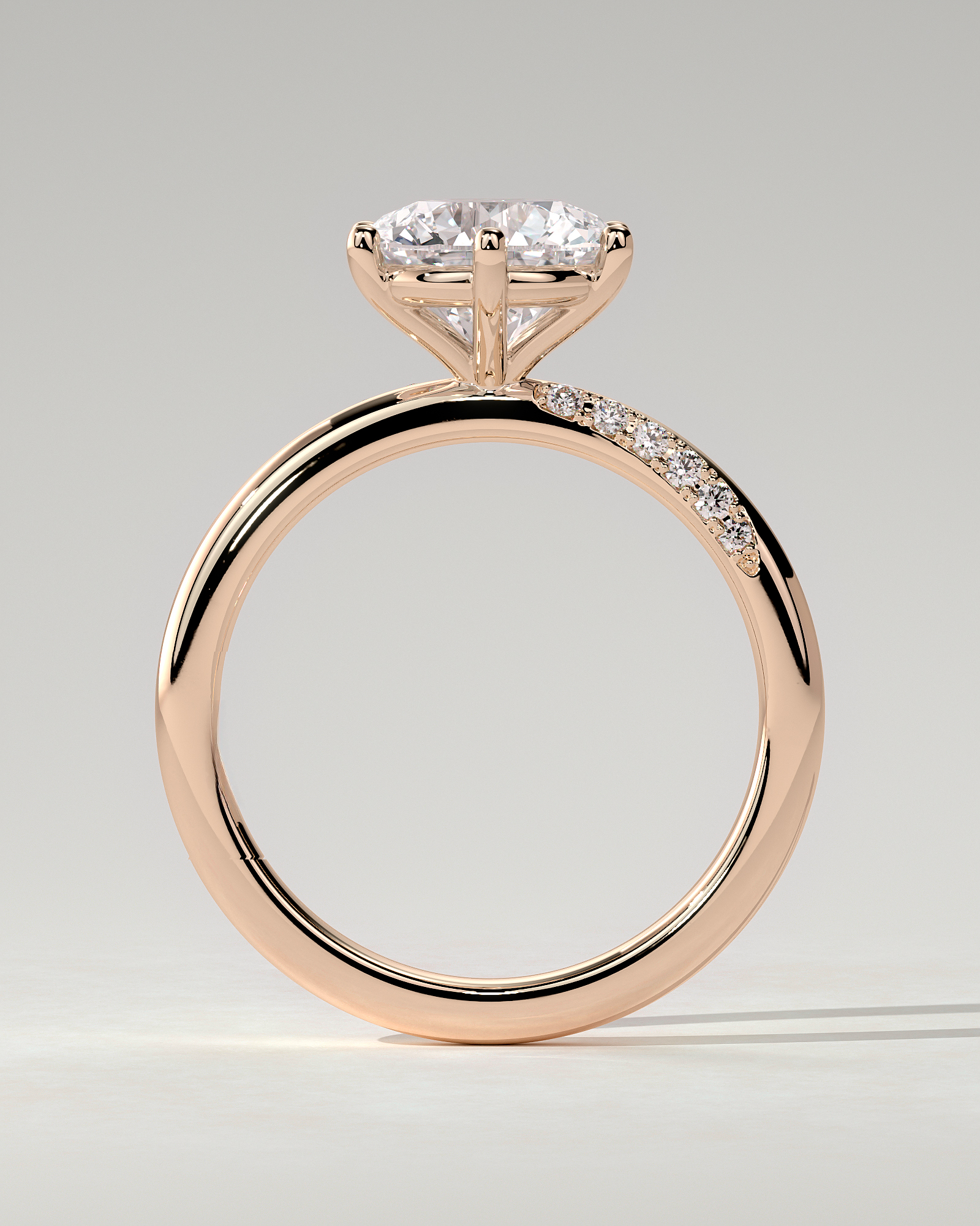 Mahlia Solitaire Round Ring