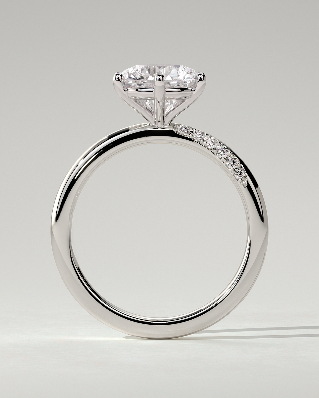 Mahlia Solitaire Round Ring