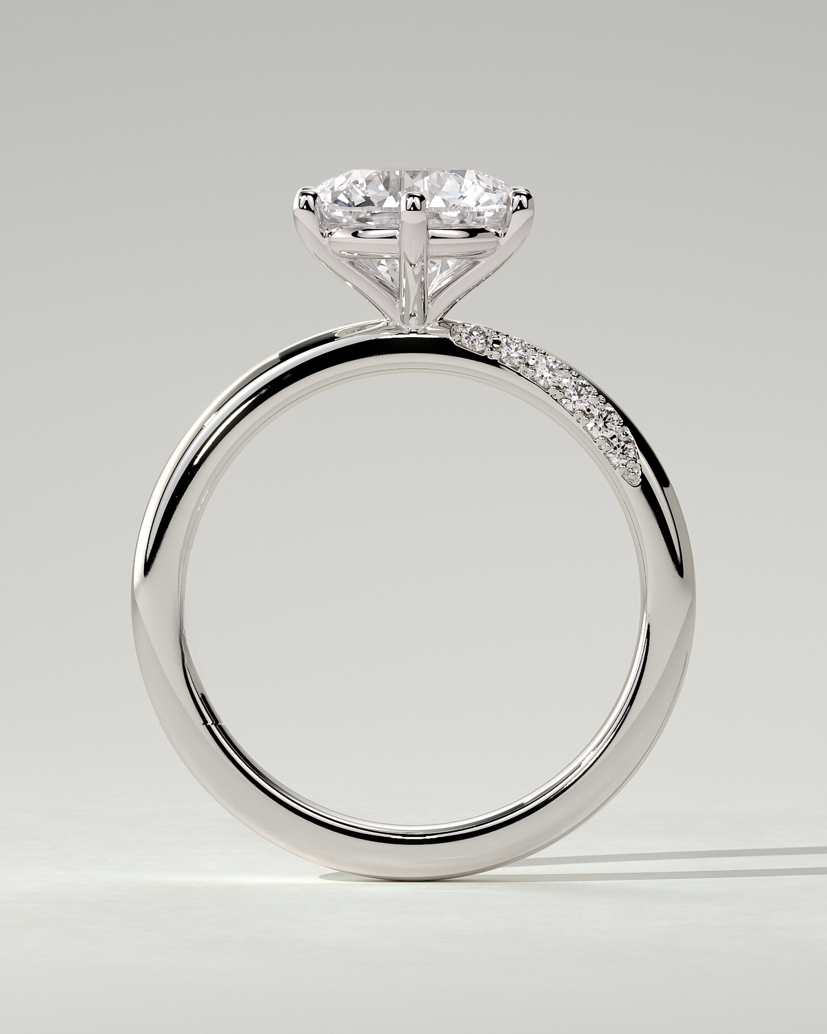Mahlia Solitaire Round Ring