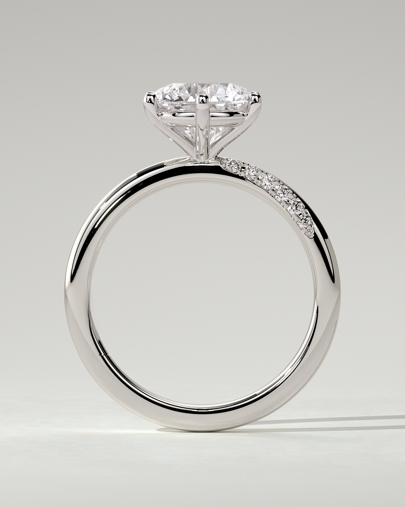 Mahlia Solitaire Round Ring
