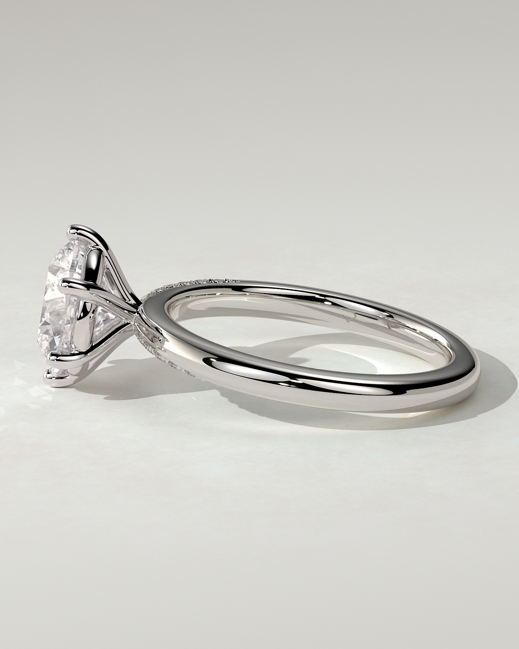 Mahlia Solitaire Round Ring