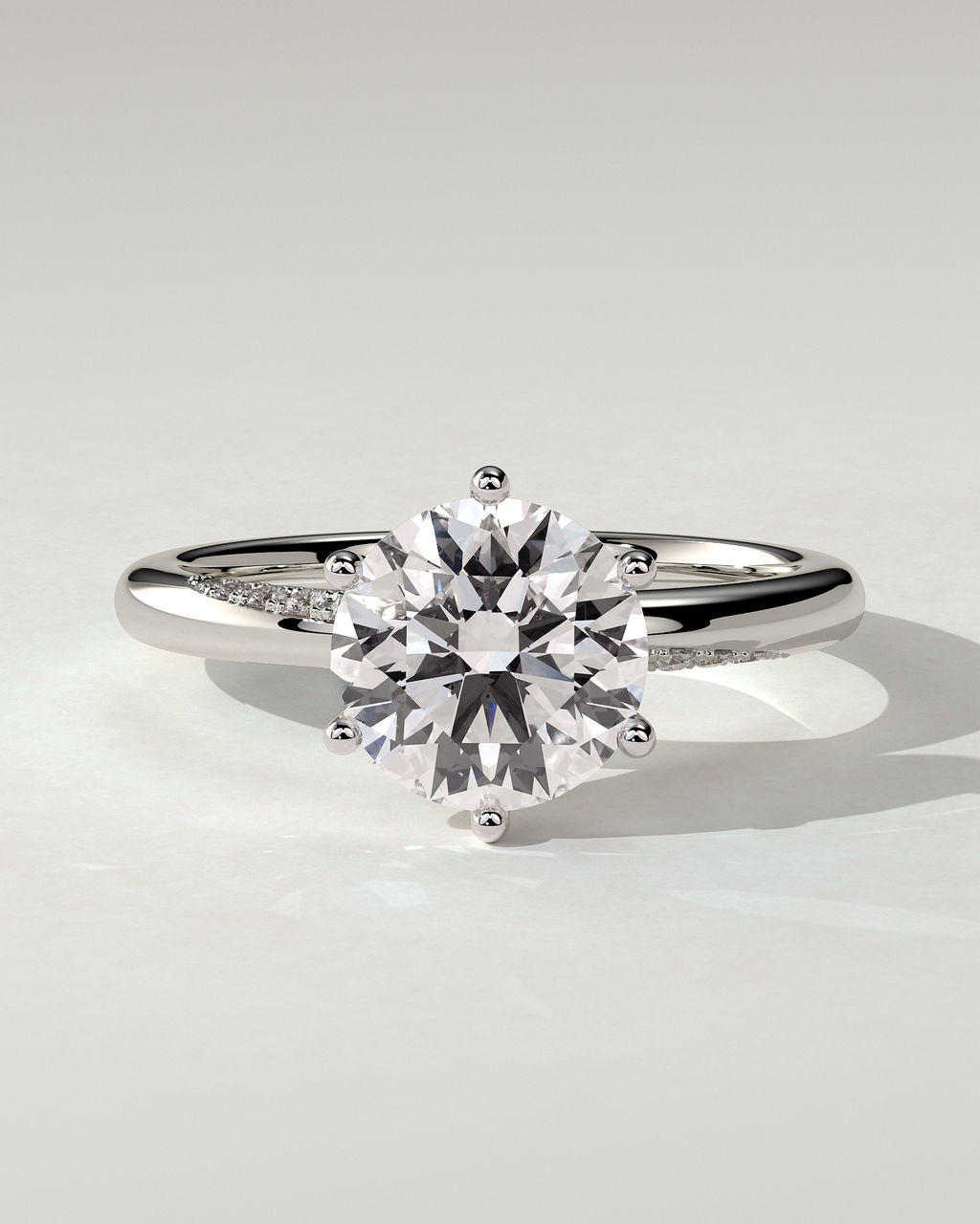 Mahlia Solitaire Round Ring