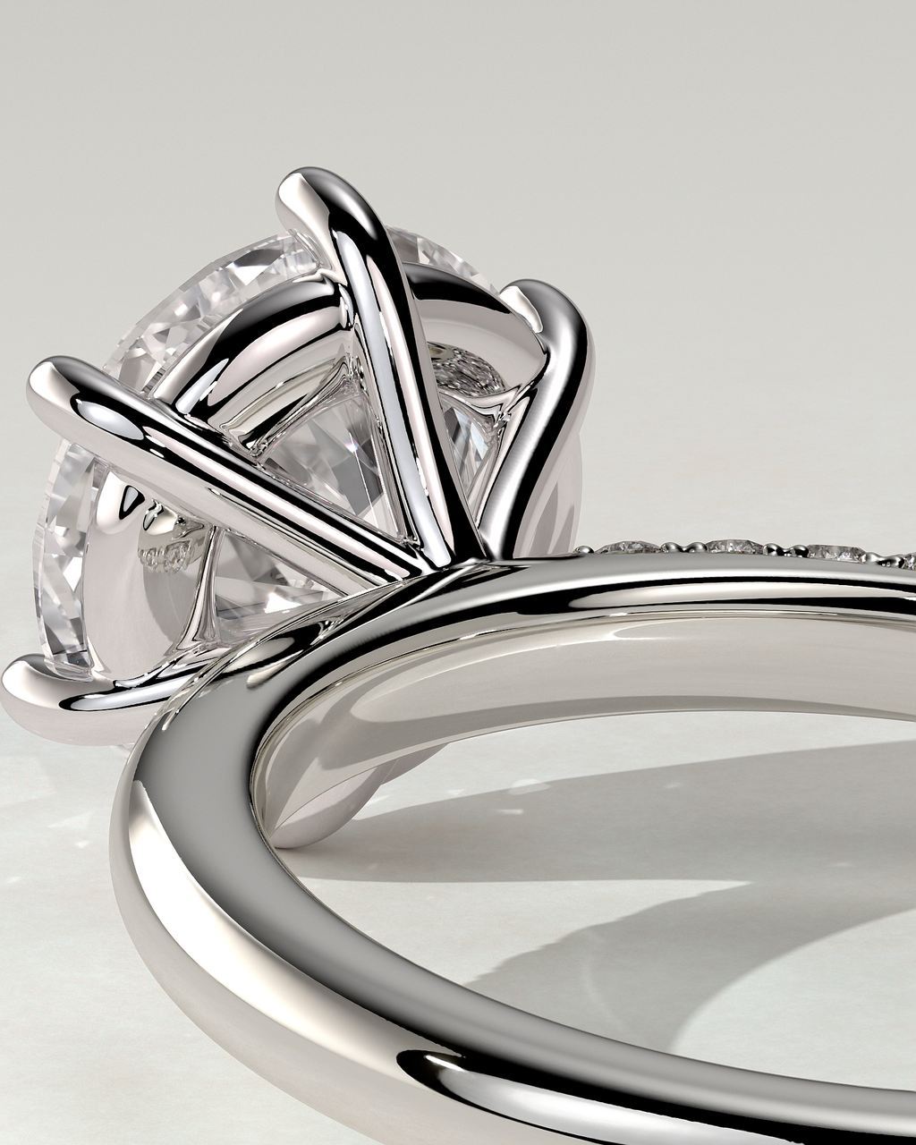 Mahlia Solitaire Round Ring