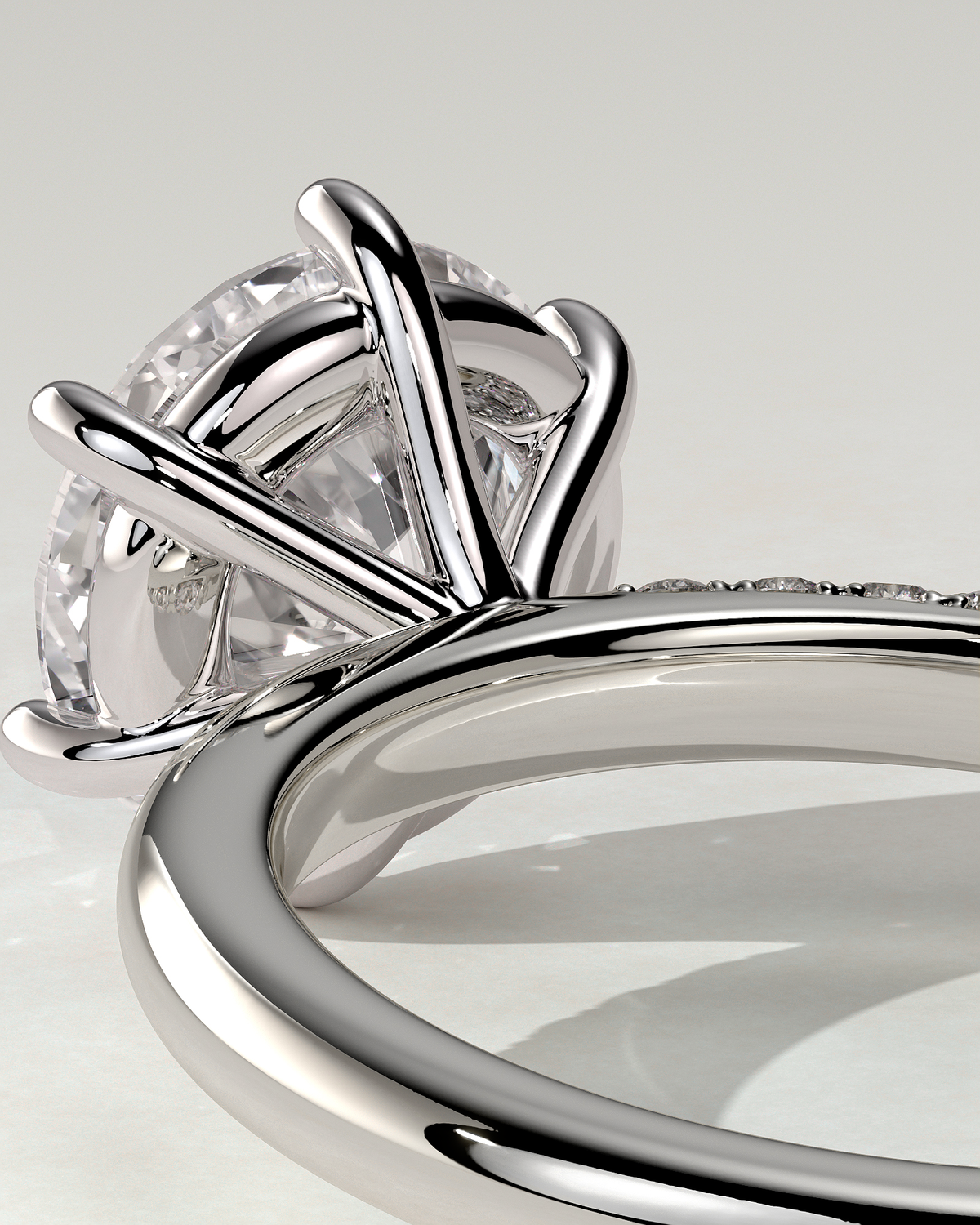 Mahlia Solitaire Round Ring