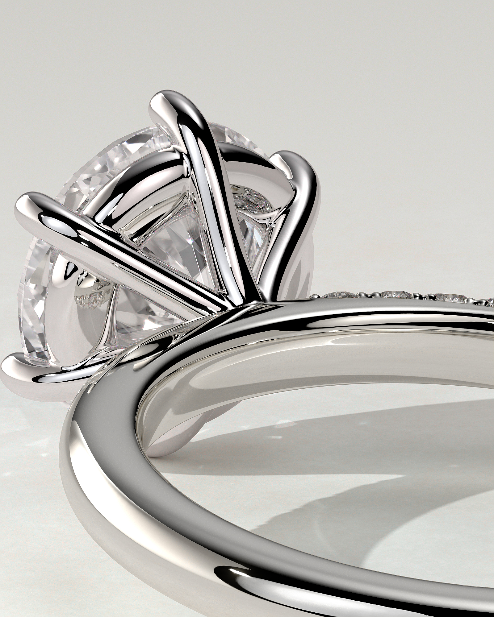 Mahlia Solitaire Round Ring