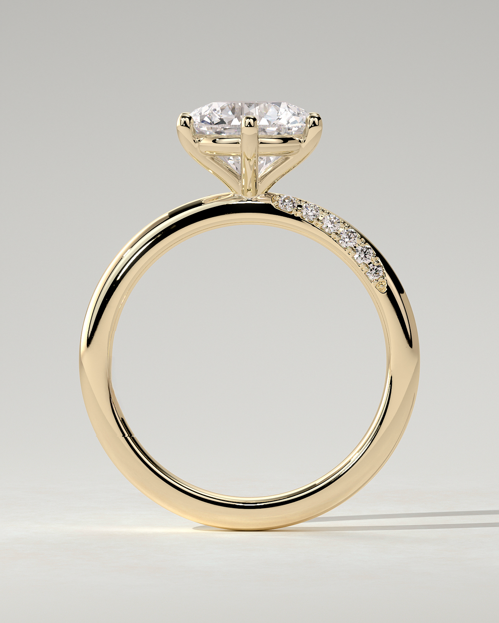 Mahlia Solitaire Round Ring