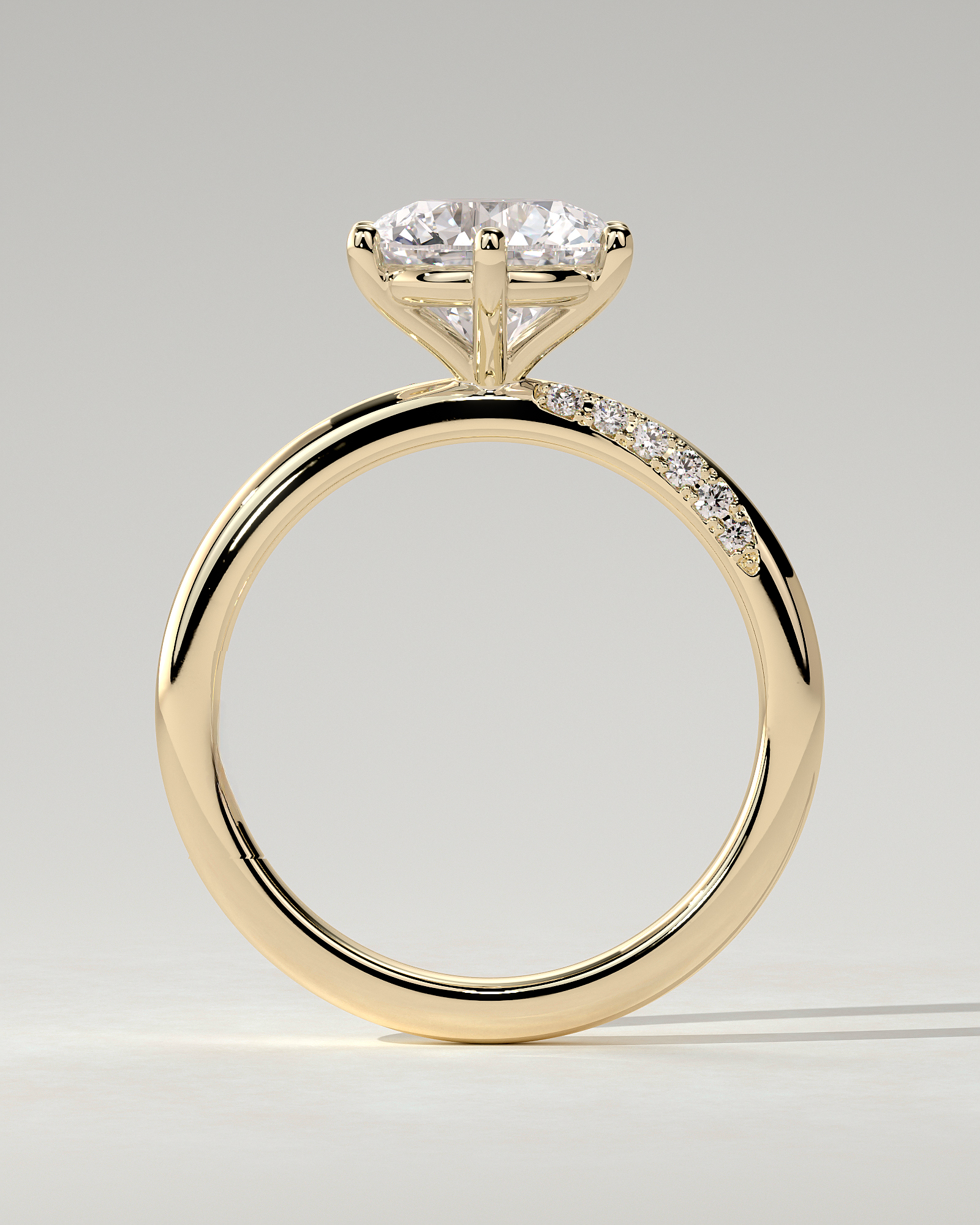 Mahlia Solitaire Round Ring