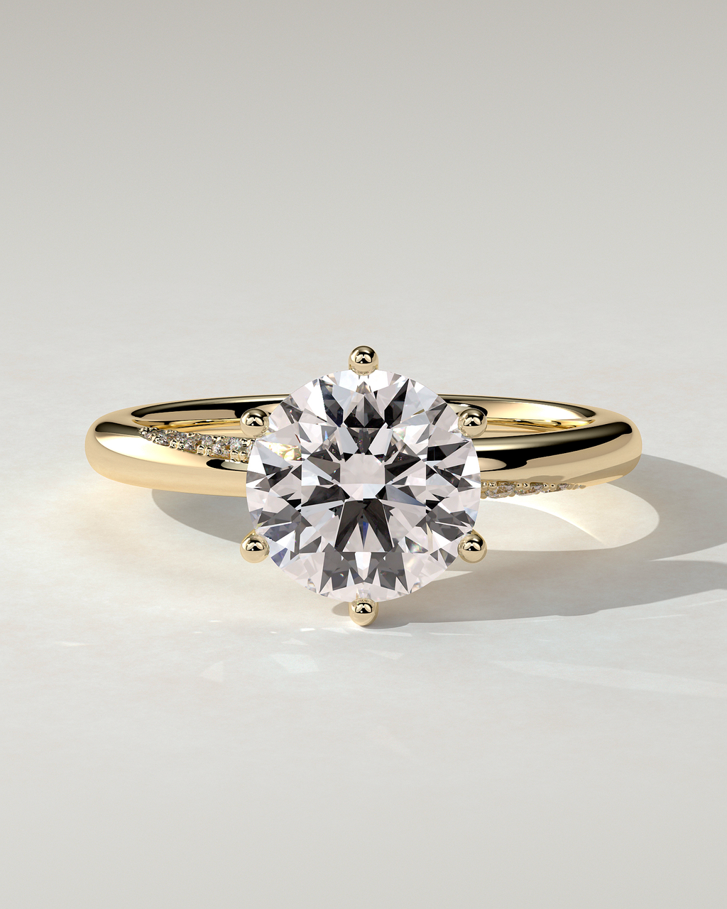 Mahlia Solitaire Round Ring