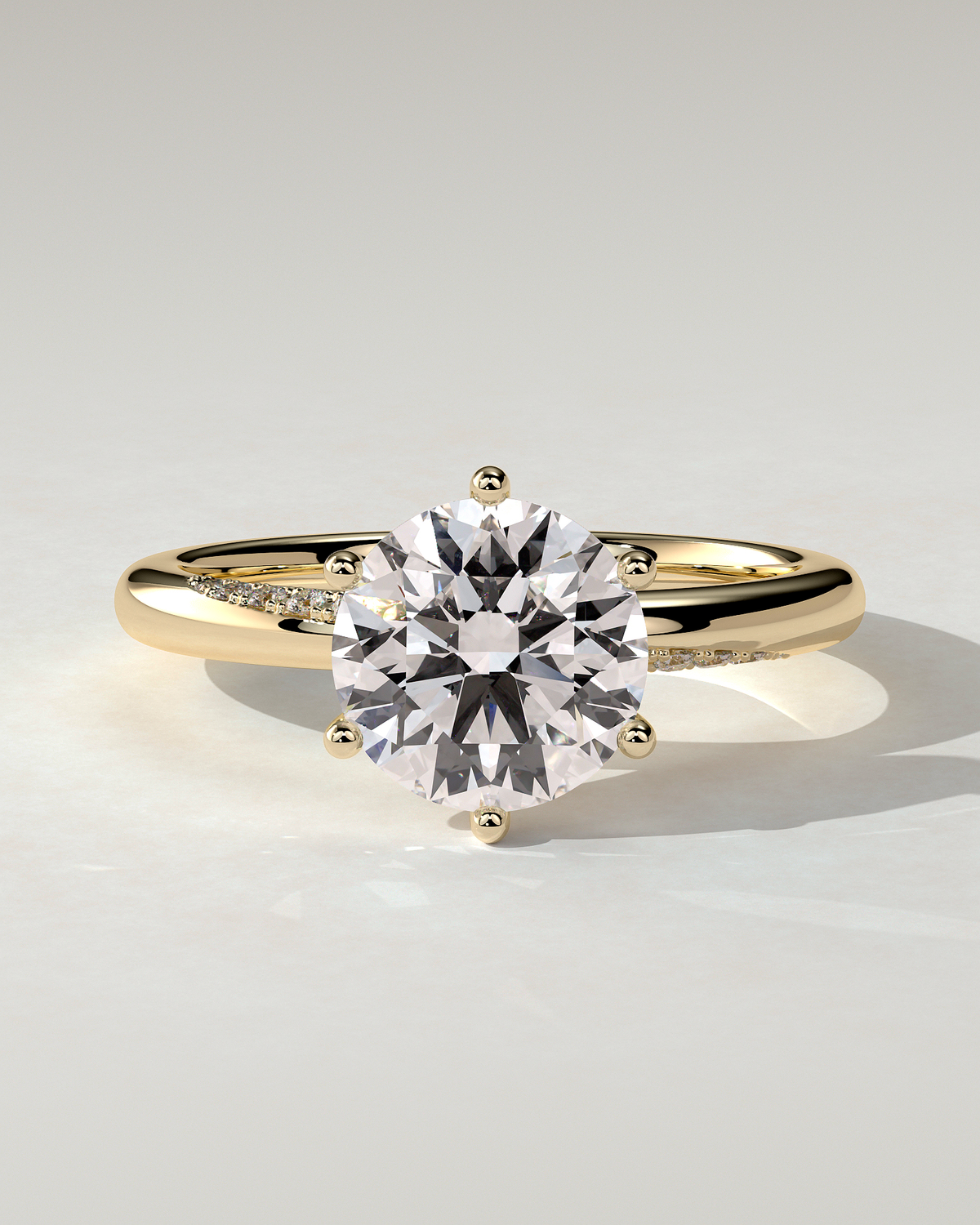 Mahlia Solitaire Round Ring
