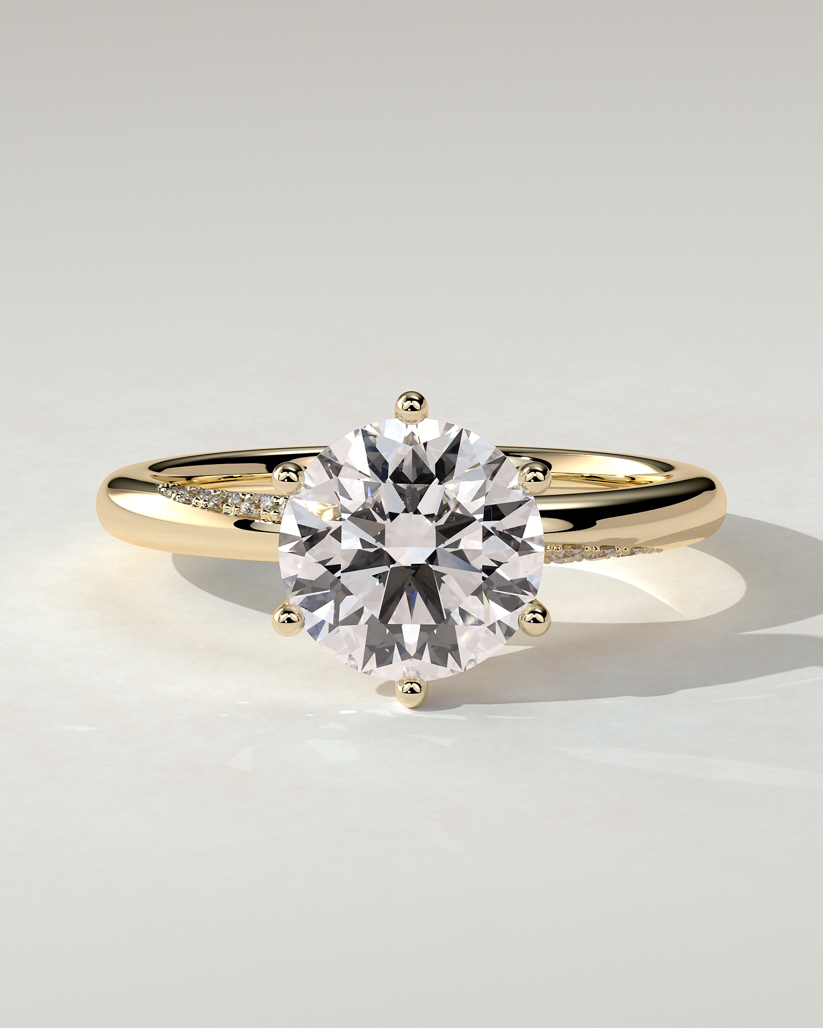 Mahlia Solitaire Round Ring