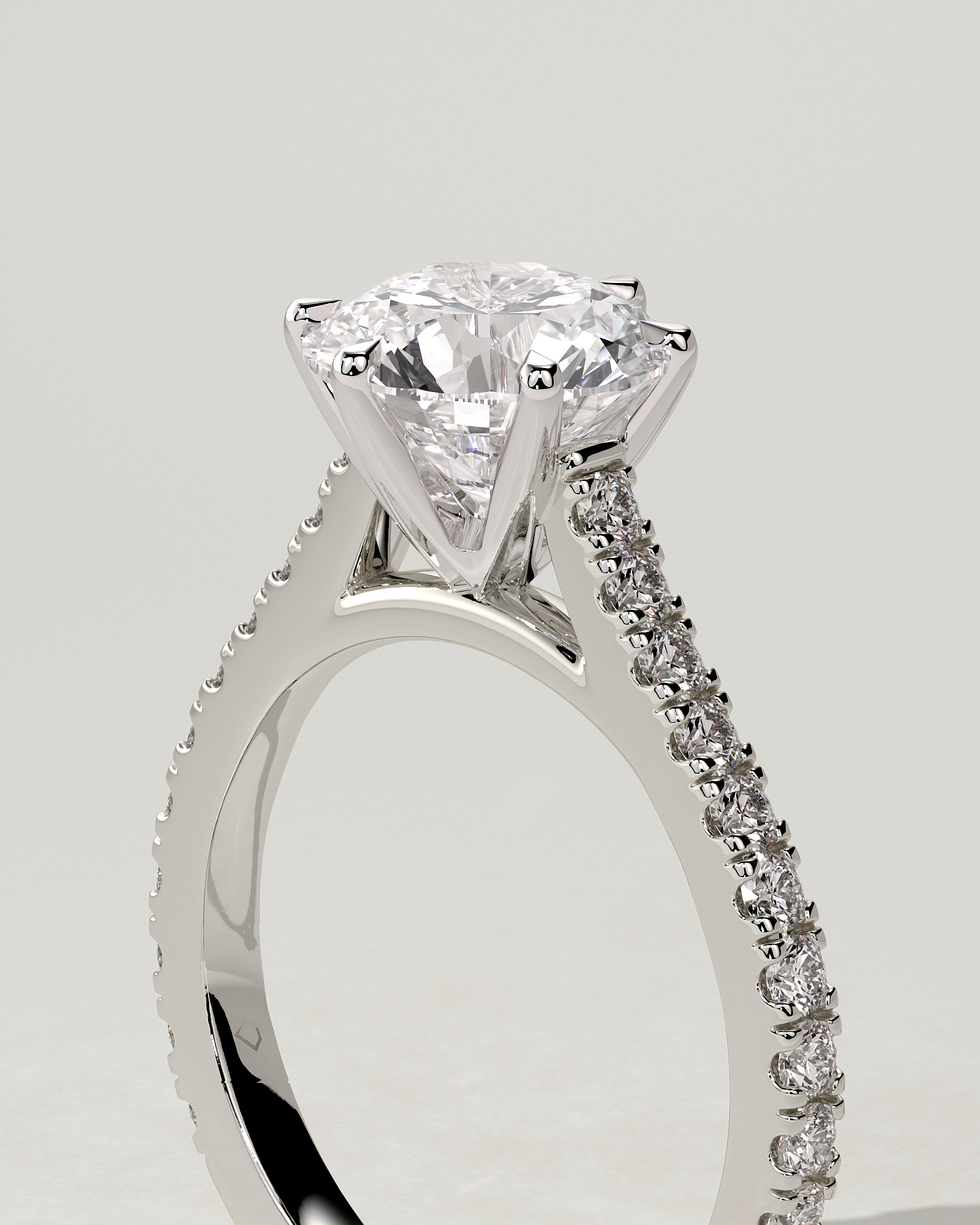 Maisy Solitaire Round Ring
