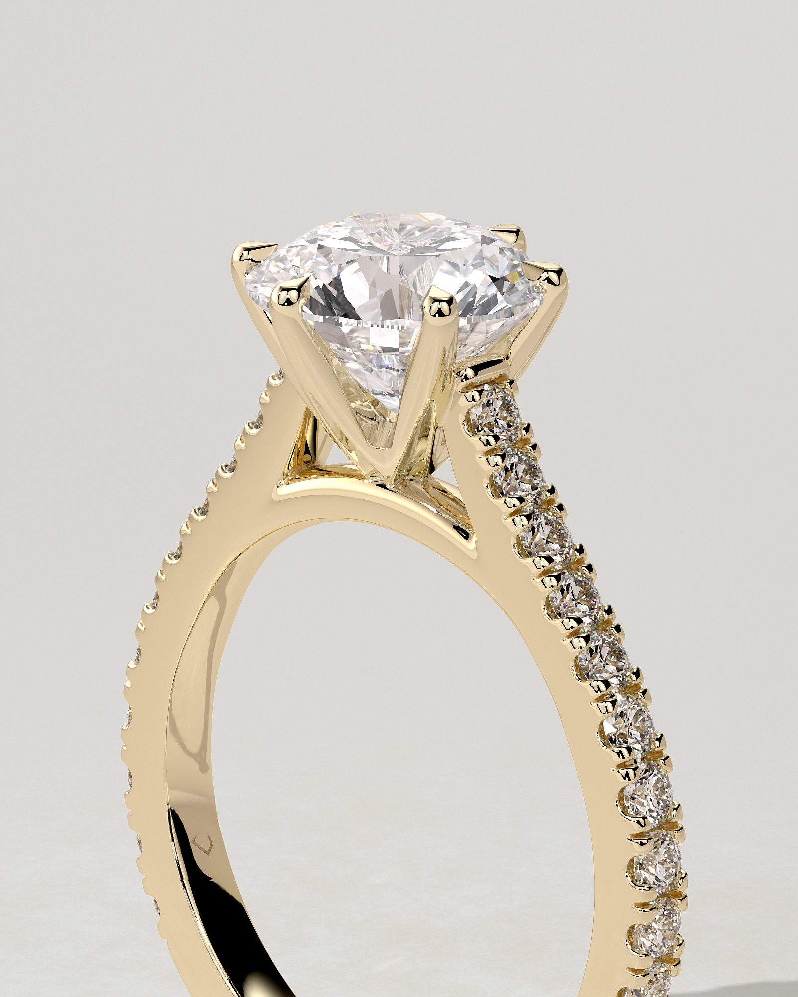 Maisy Solitaire Round Ring