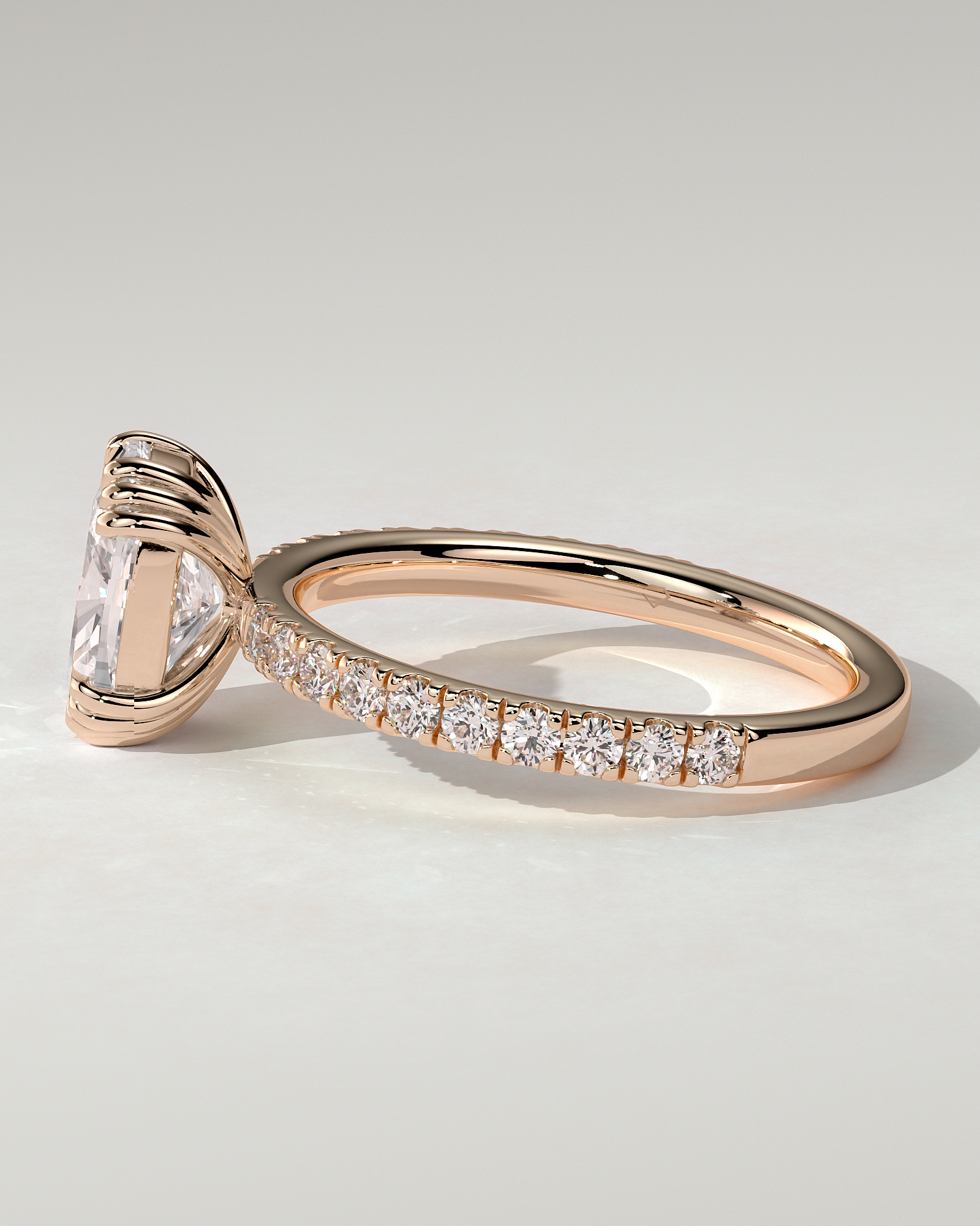 Mandy Solitaire Cushion Ring