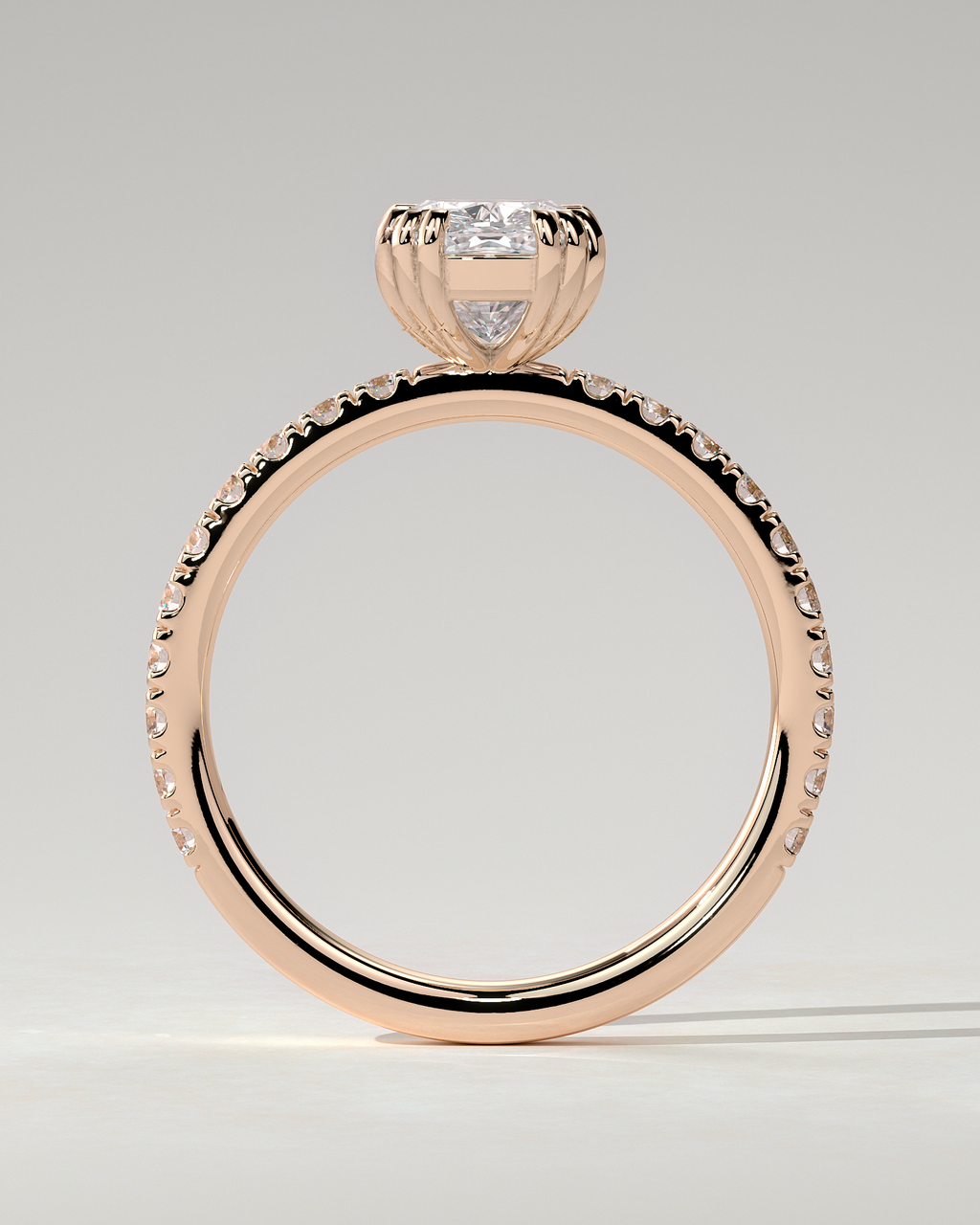 Mandy Solitaire Cushion Ring
