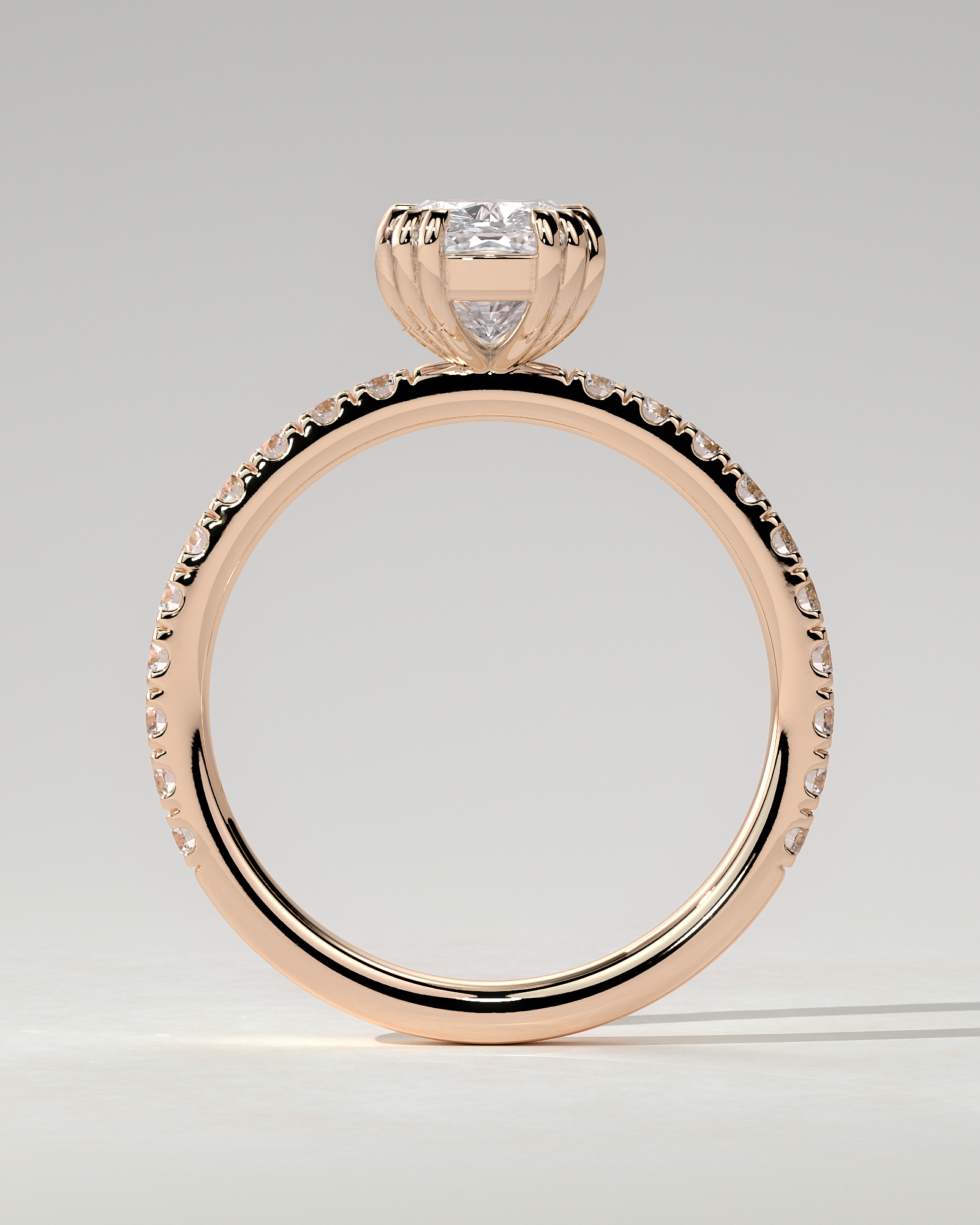Mandy Solitaire Cushion Ring