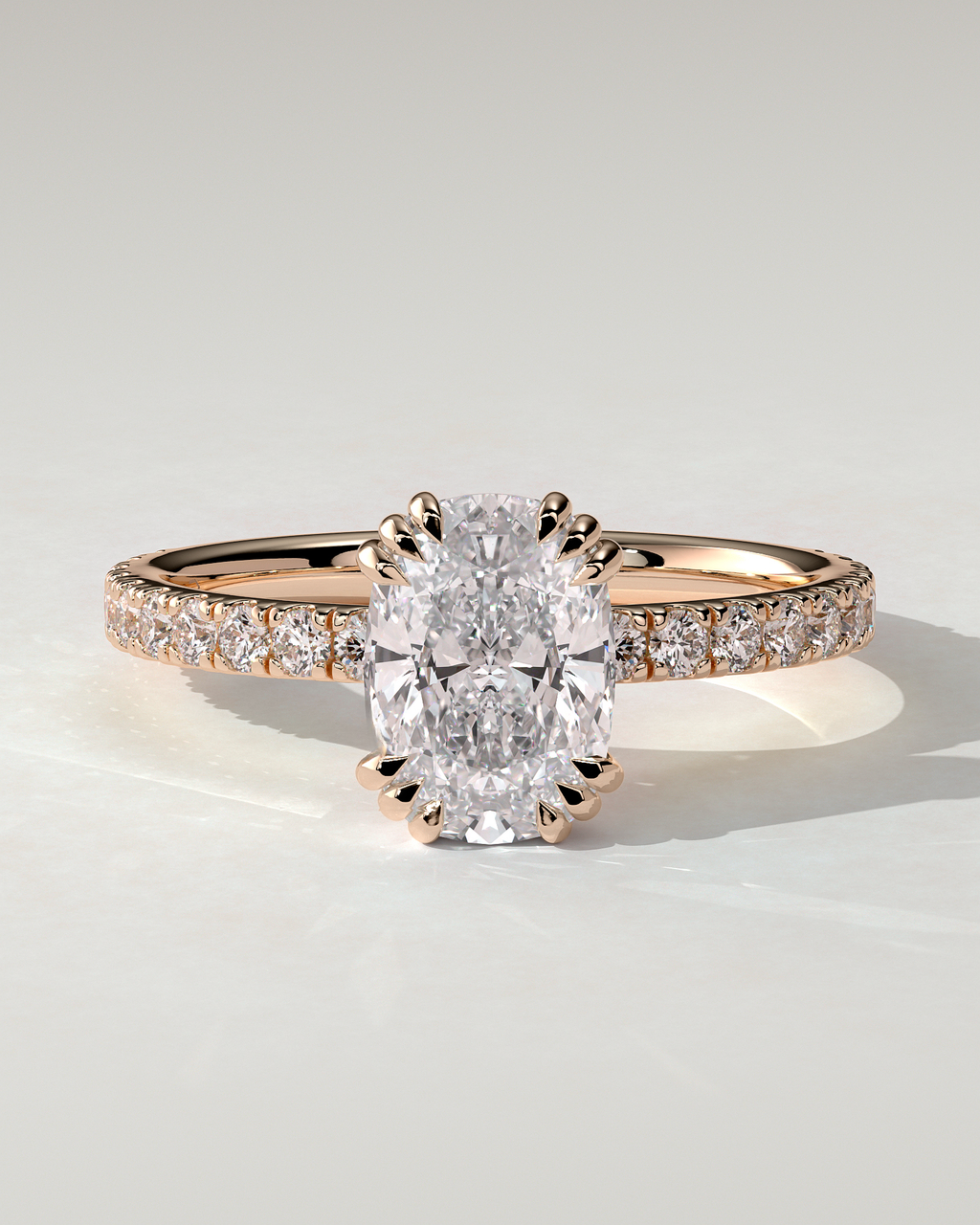 Mandy Solitaire Cushion Ring