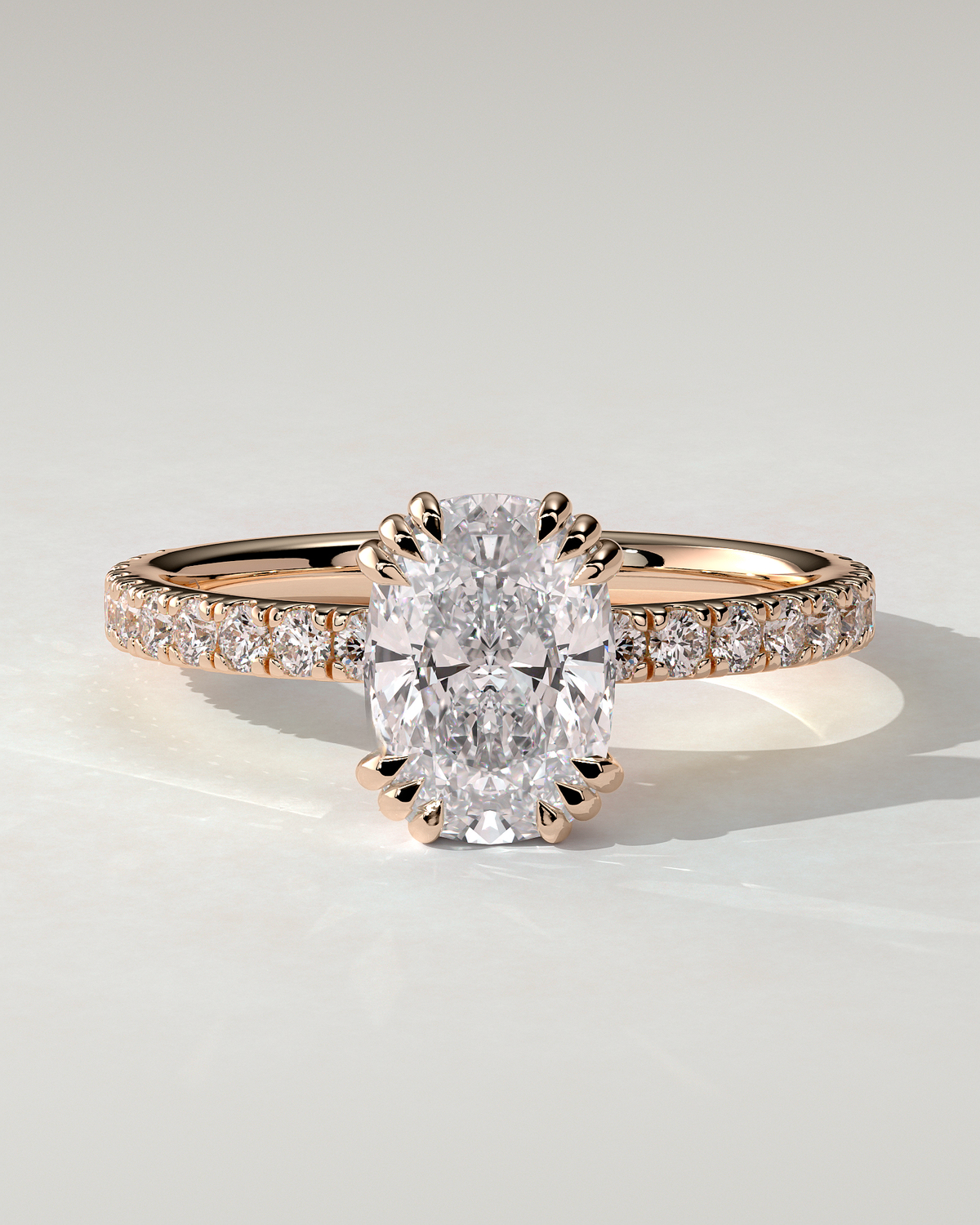 Mandy Solitaire Cushion Ring