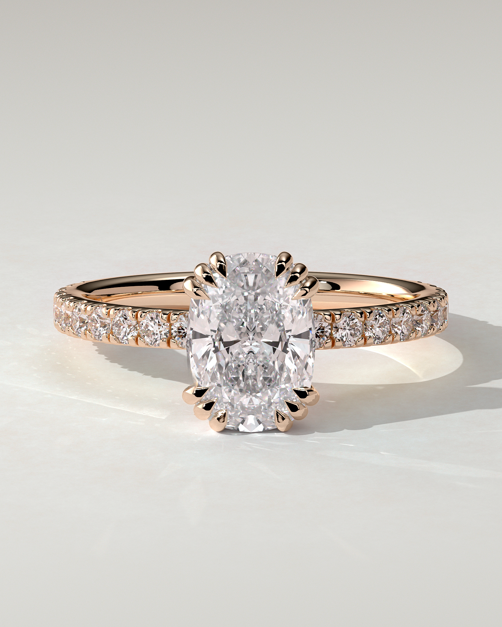 Mandy Solitaire Cushion Ring