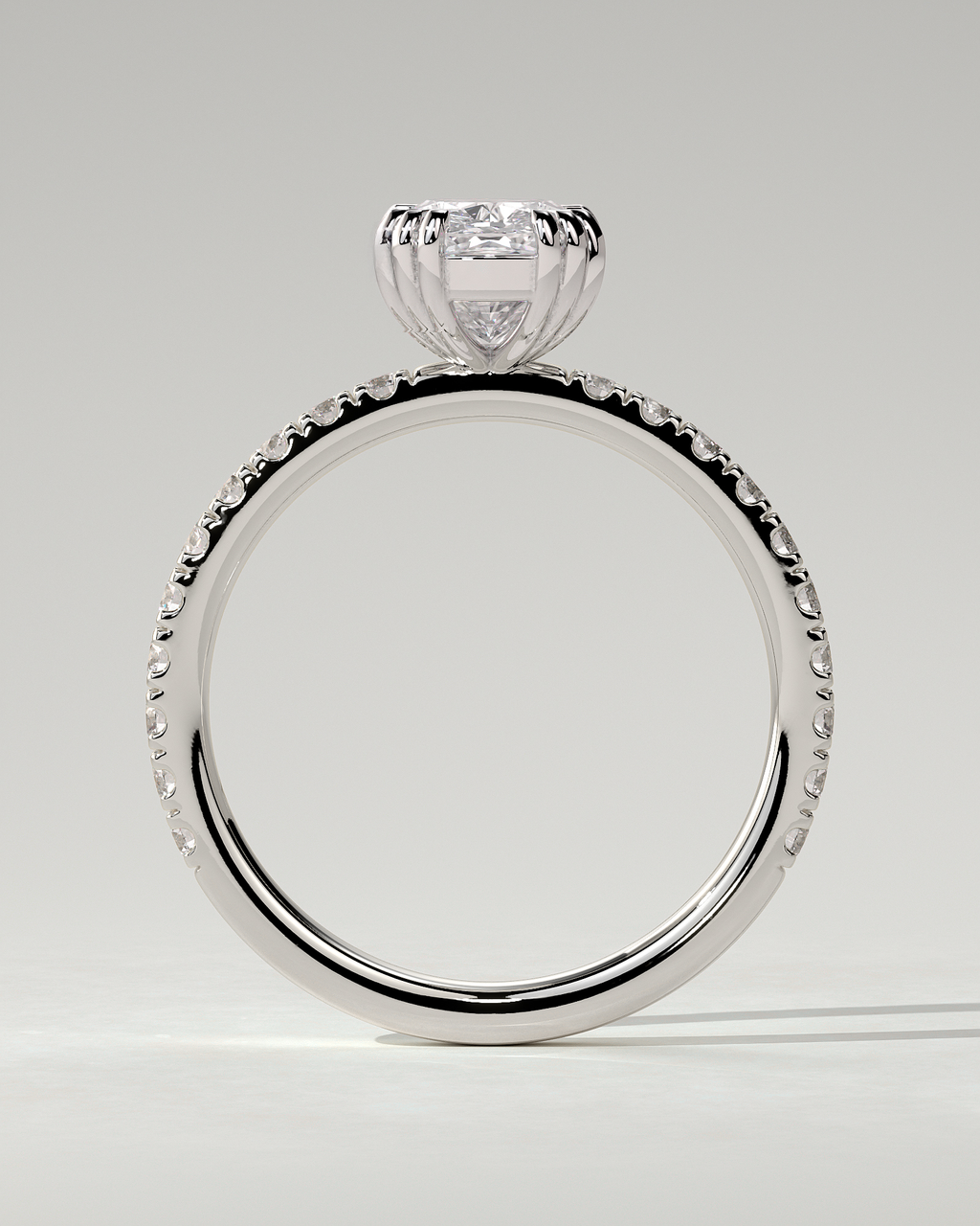 Mandy Solitaire Cushion Ring