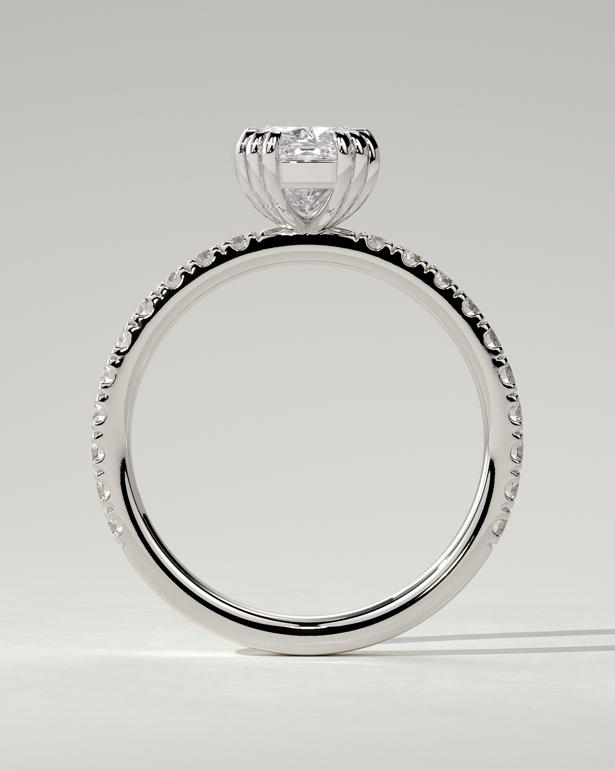 Mandy Solitaire Cushion Ring