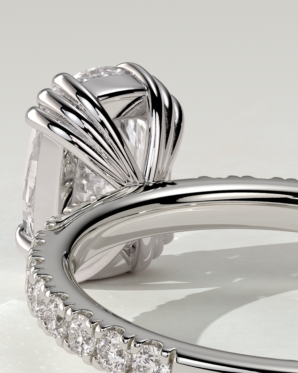 Mandy Solitaire Cushion Ring