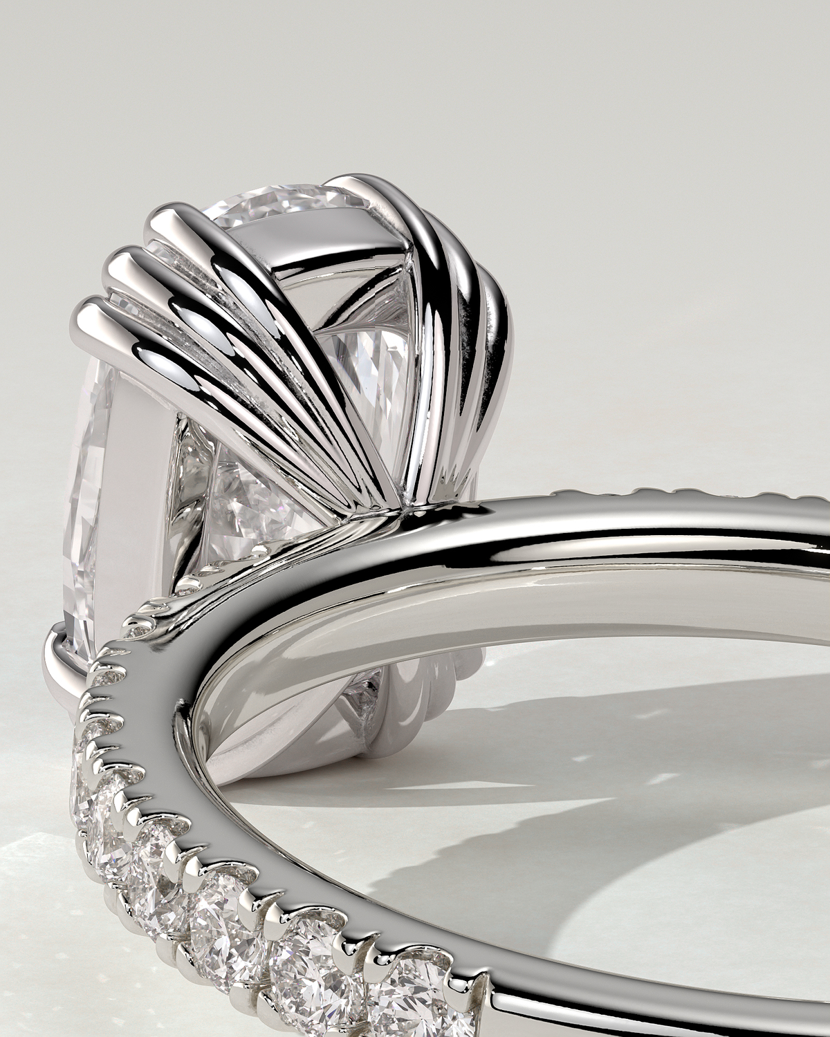 Mandy Solitaire Cushion Ring