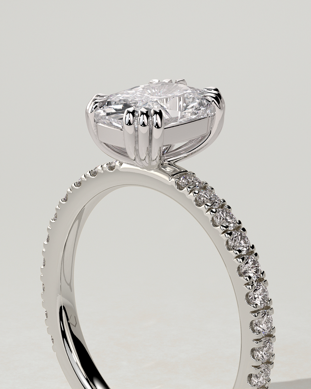 Mandy Solitaire Cushion Ring