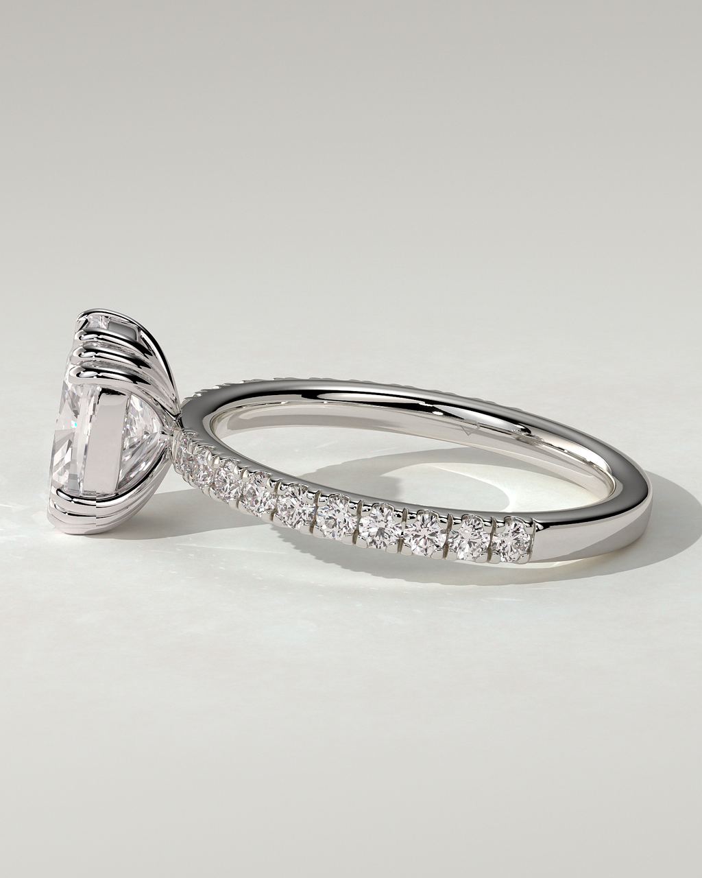 Mandy Solitaire Cushion Ring