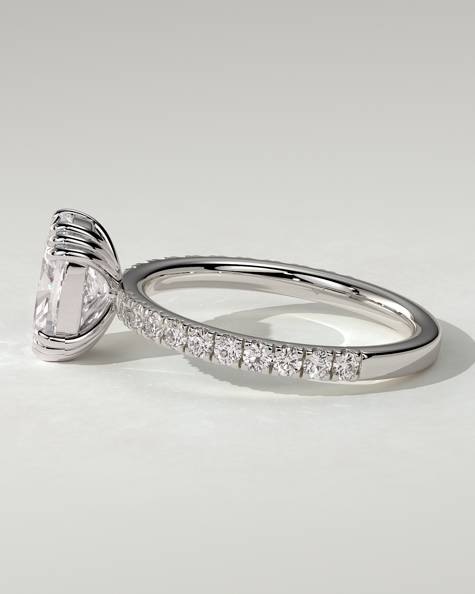Mandy Solitaire Cushion Ring