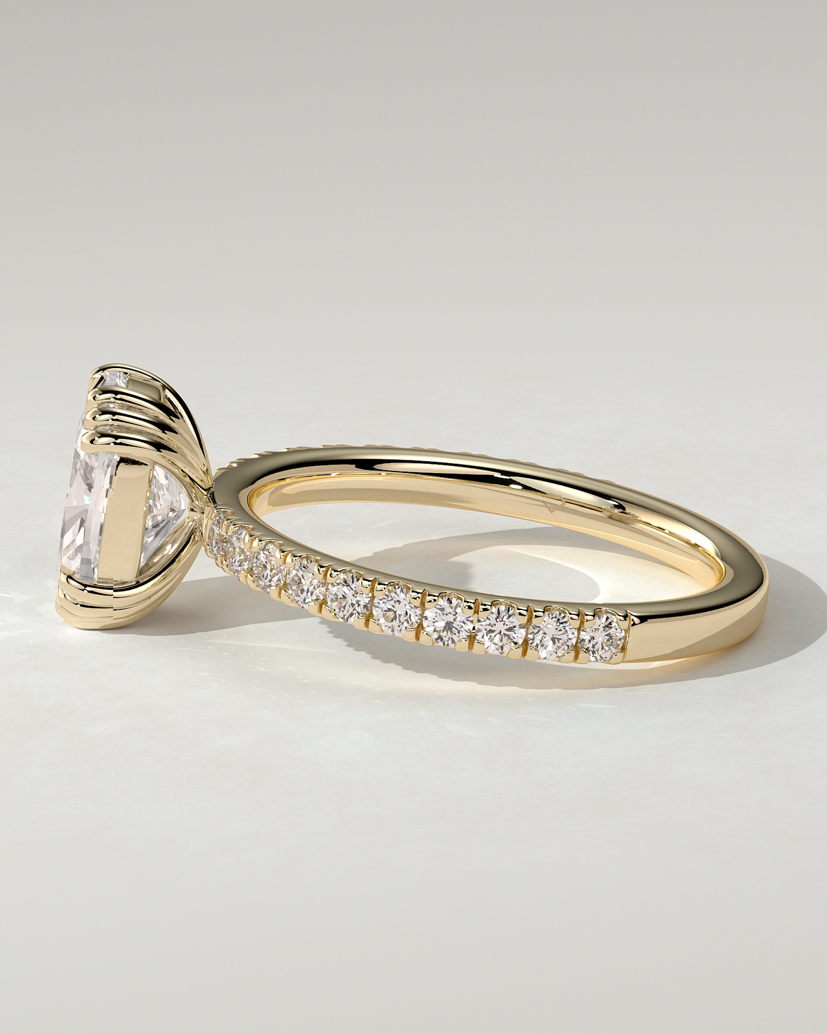 Mandy Solitaire Cushion Ring
