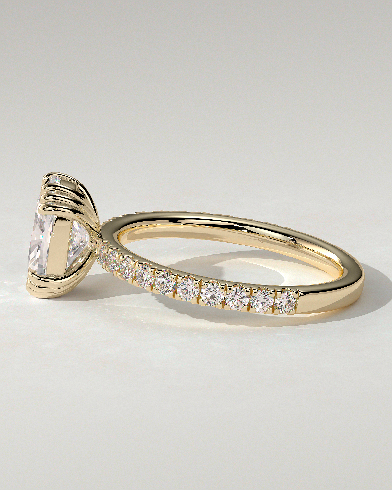 Mandy Solitaire Cushion Ring