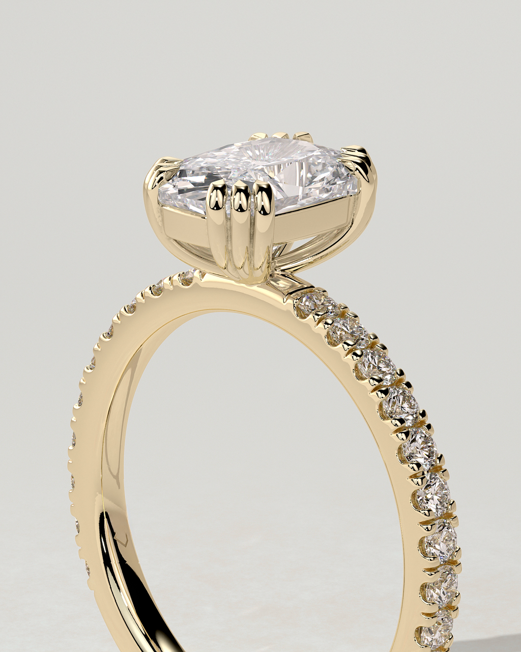 Mandy Solitaire Cushion Ring