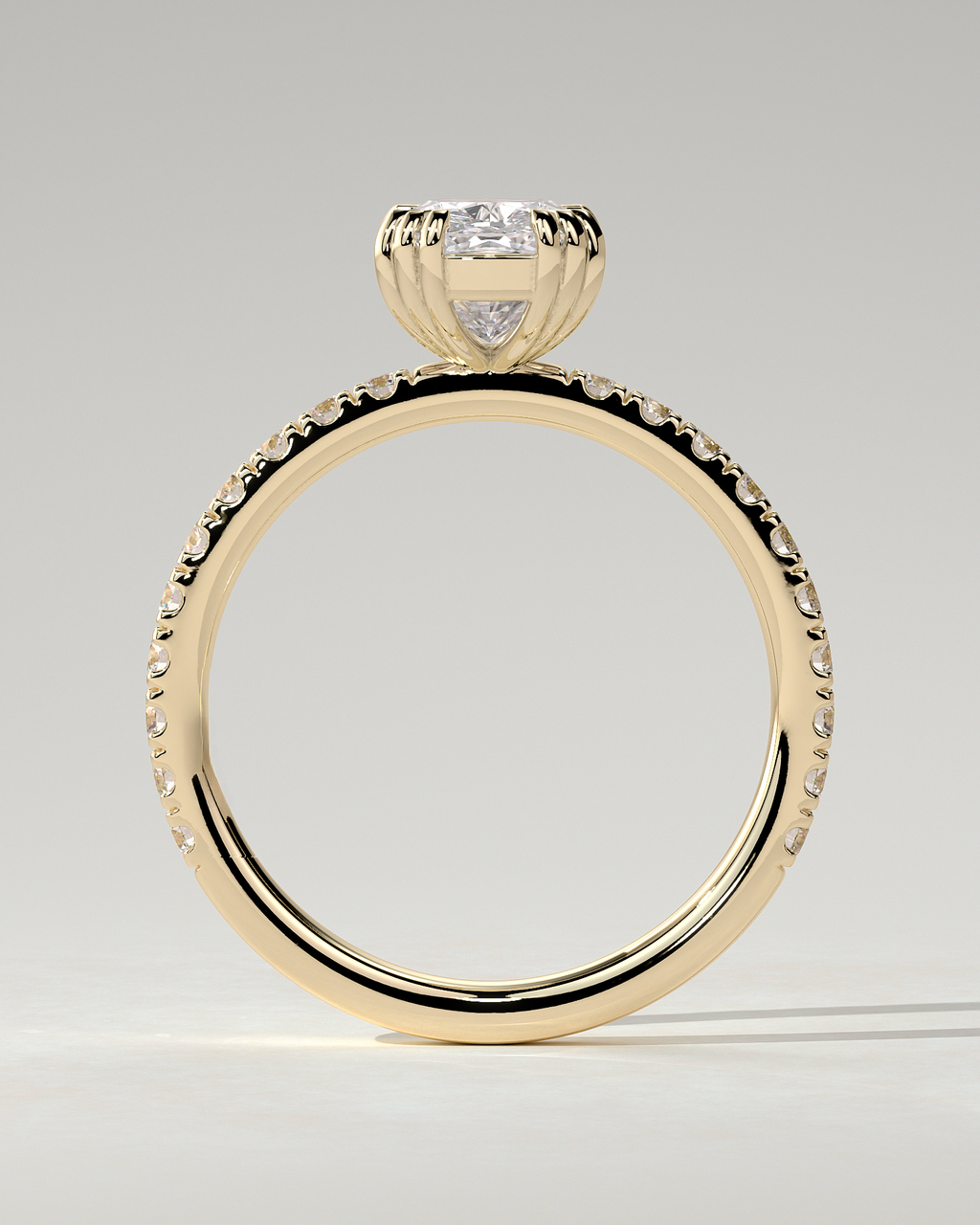 Mandy Solitaire Cushion Ring