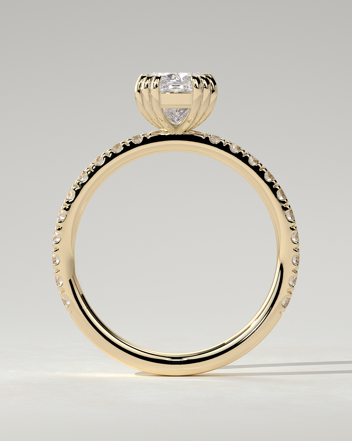 Mandy Solitaire Cushion Ring
