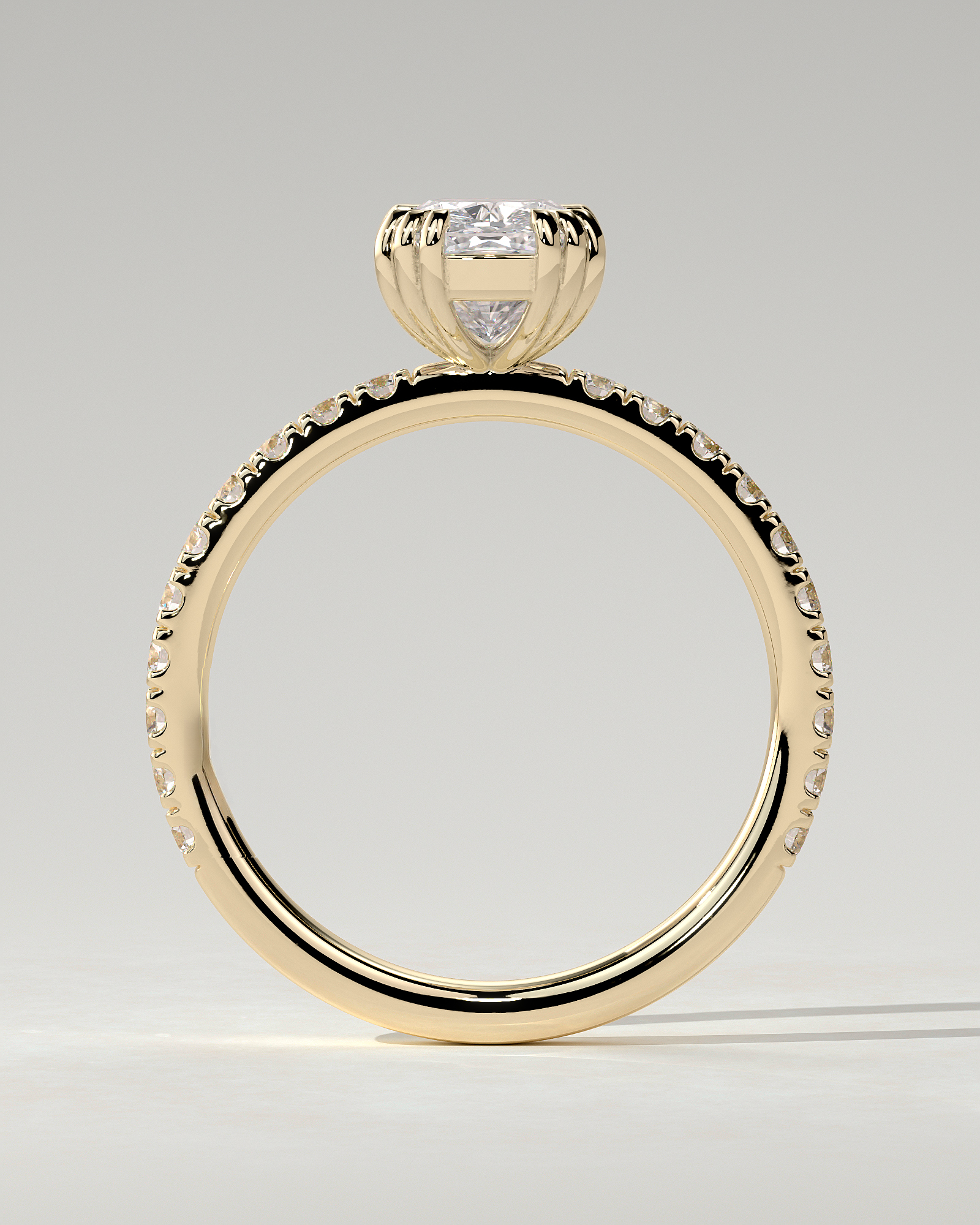 Mandy Solitaire Cushion Ring