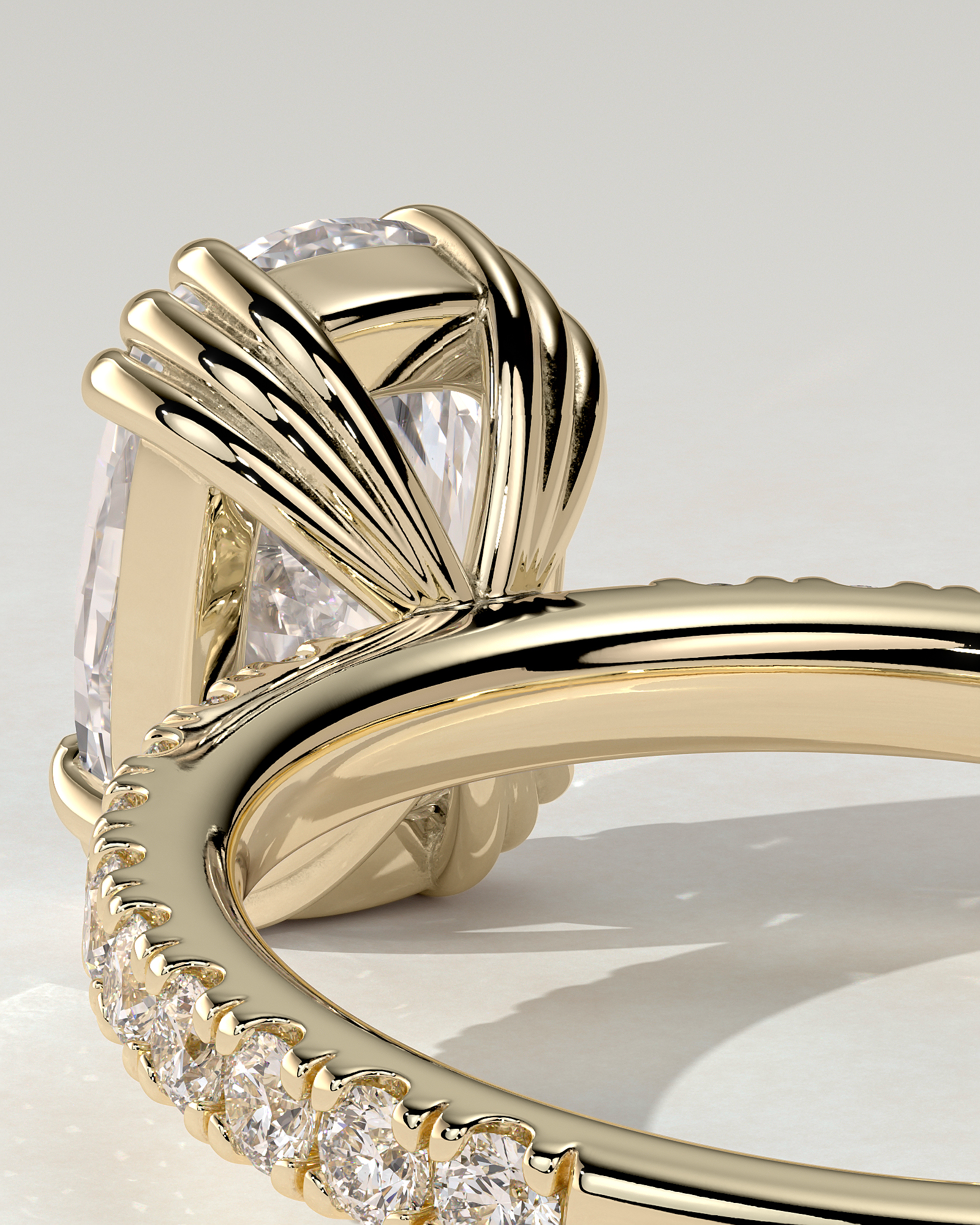 Mandy Solitaire Cushion Ring