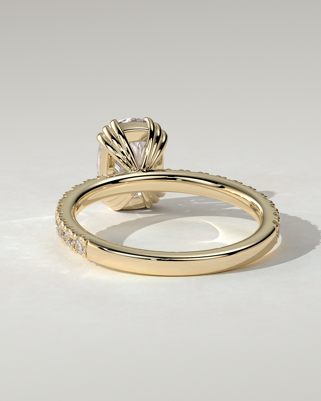 Mandy Solitaire Cushion Ring