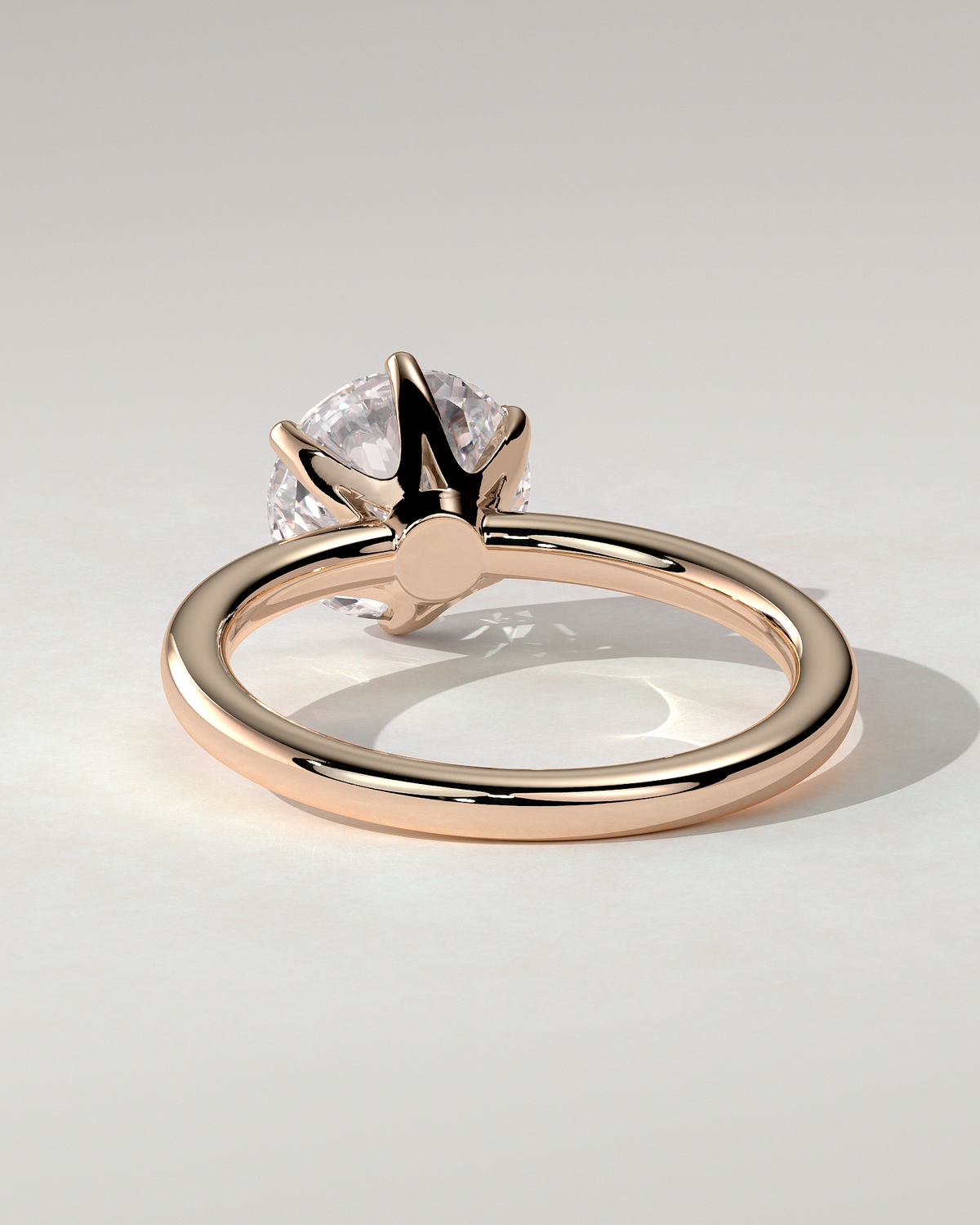Mariah Solitaire Round Ring