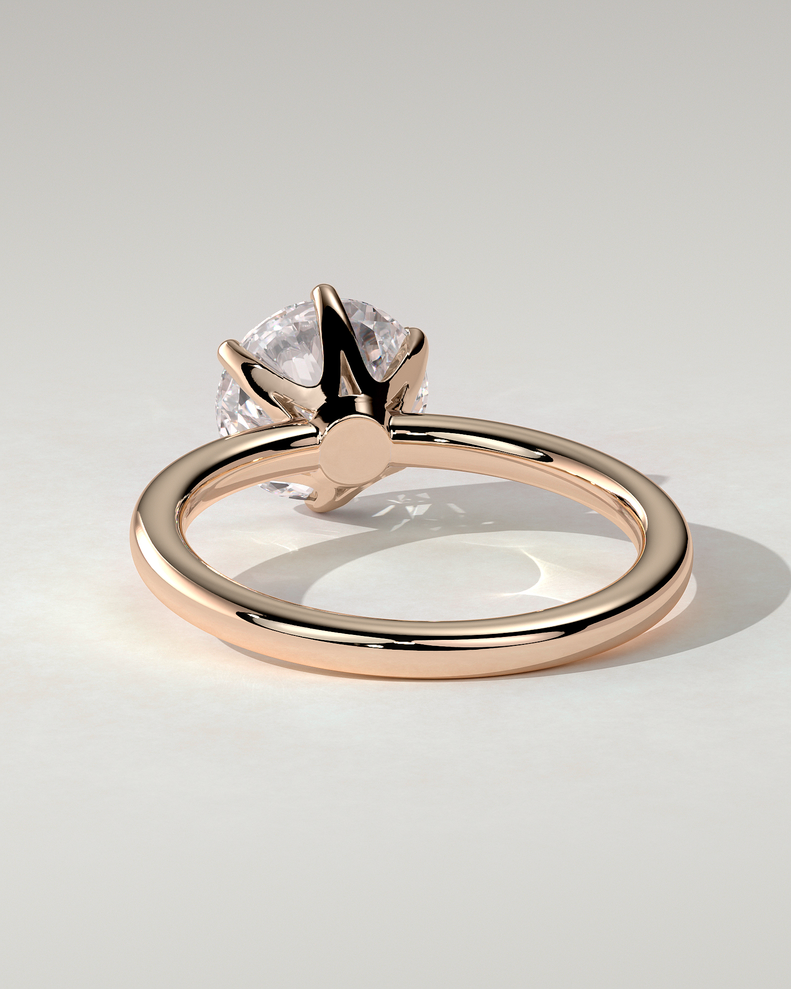 Mariah Solitaire Round Ring